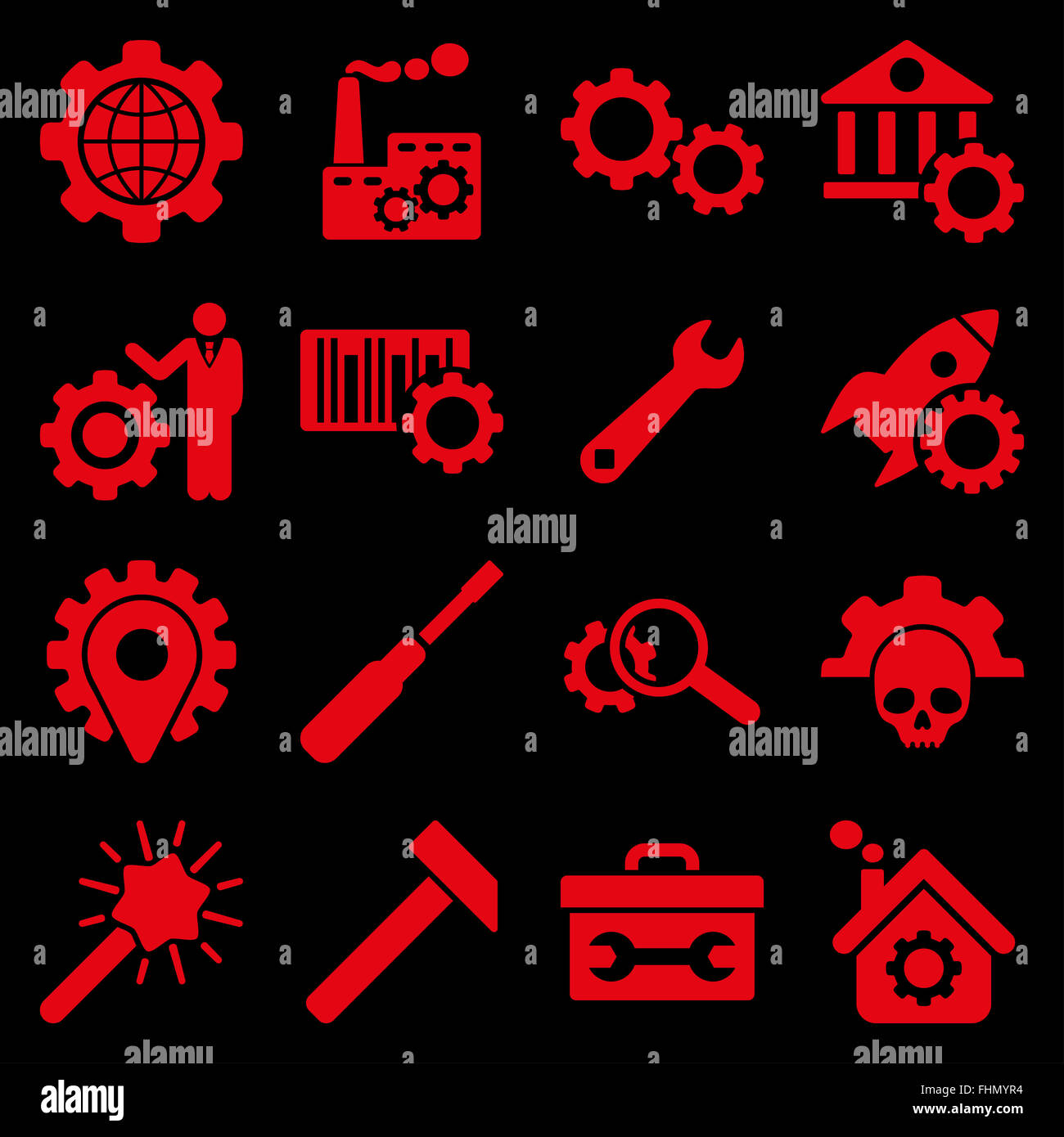 Options and service tools icon set Stock Photo - Alamy