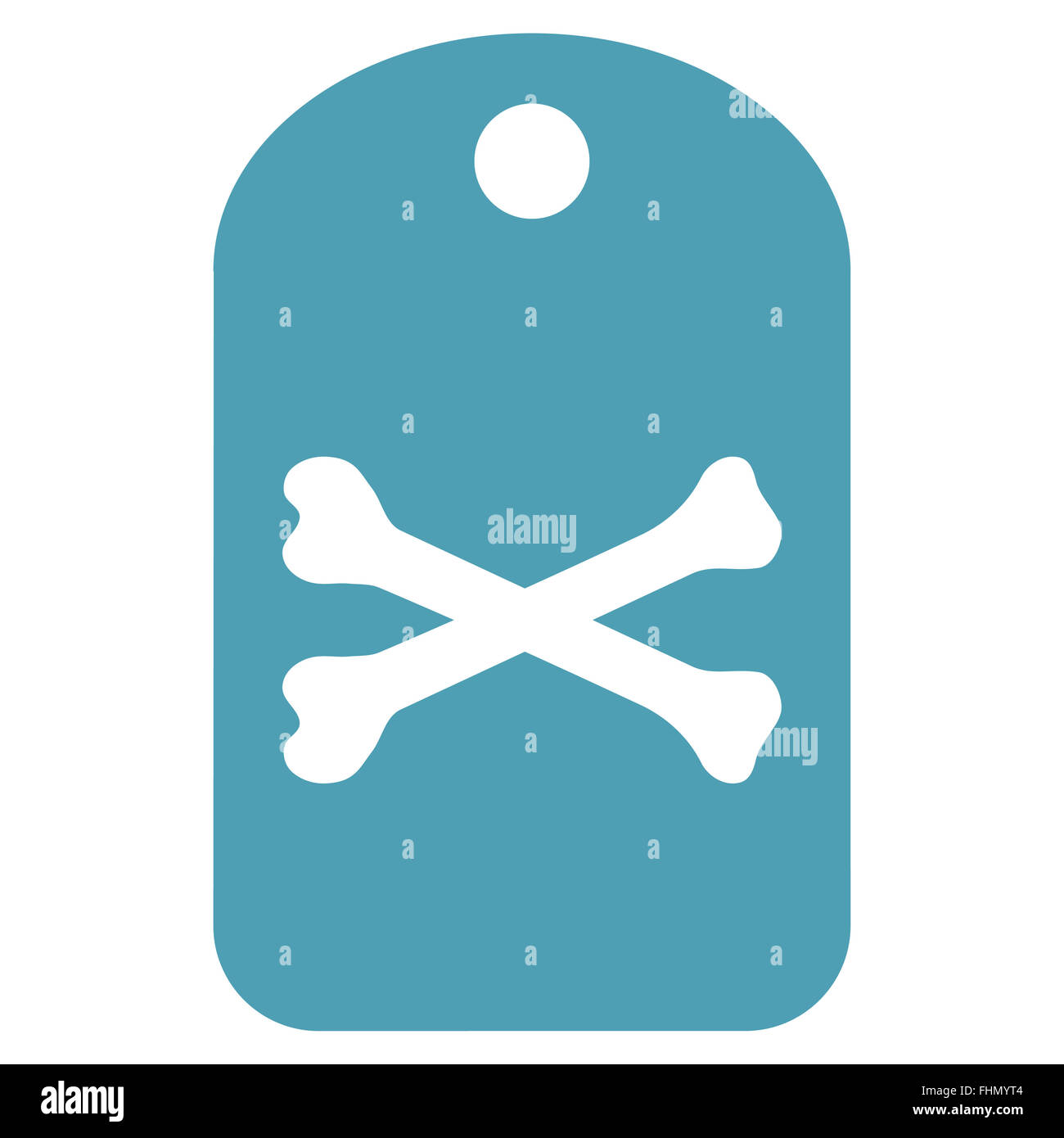 Death Tag Flat Icon Stock Photo - Alamy