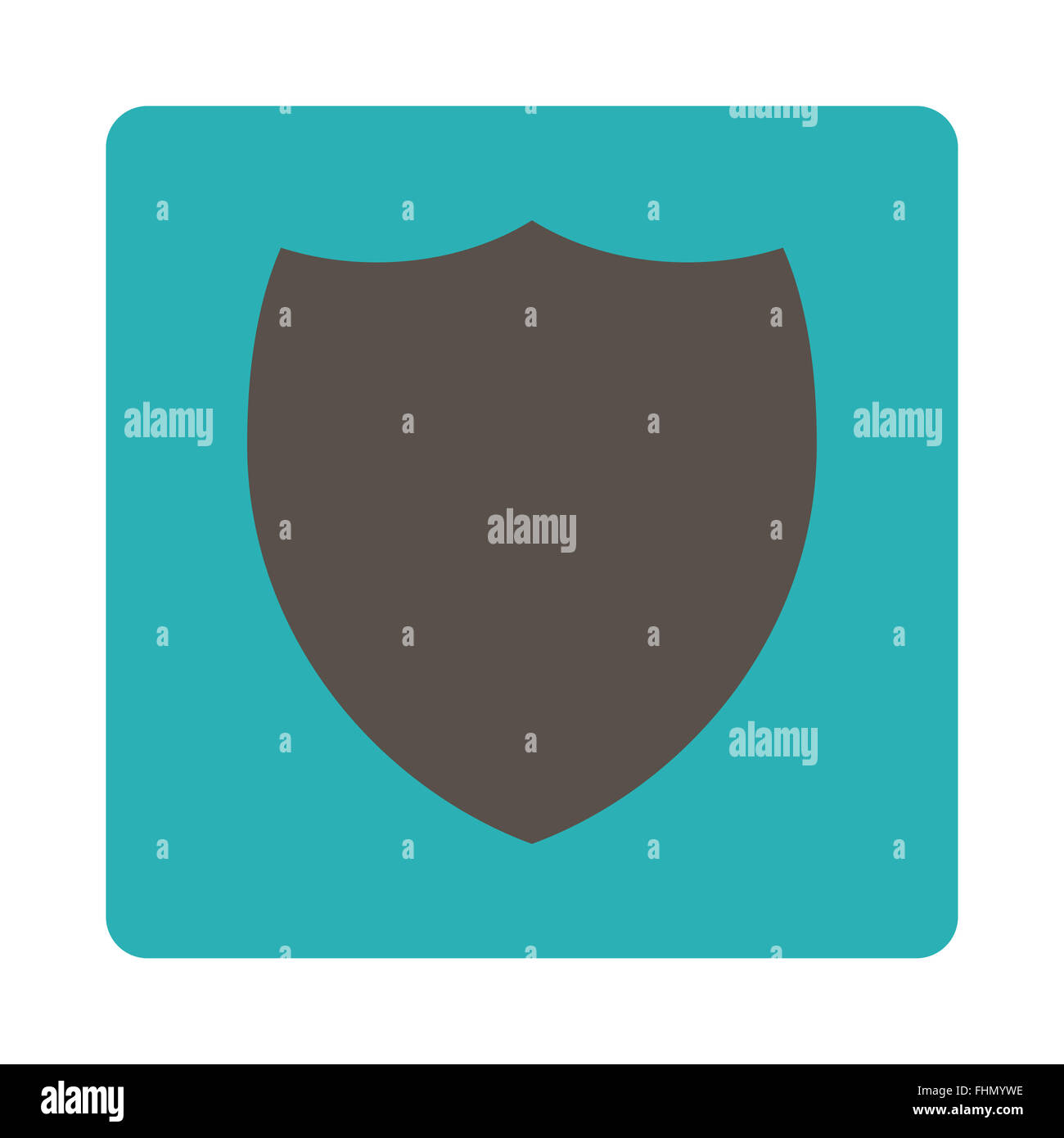 Shield flat grey and cyan colors rounded button Stock Photo - Alamy