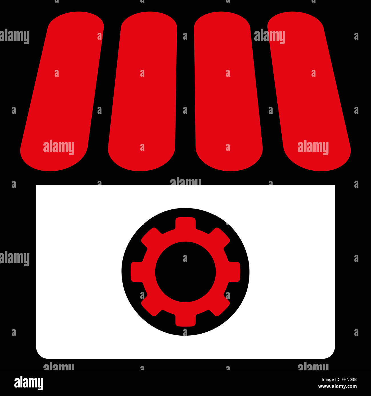 Workshop Flat Icon Stock Photo - Alamy