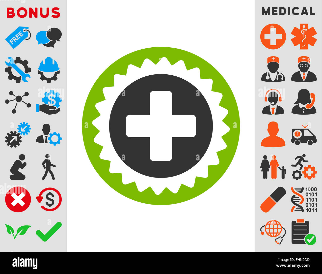 Medical Stamp Icon Stock Photo - Alamy