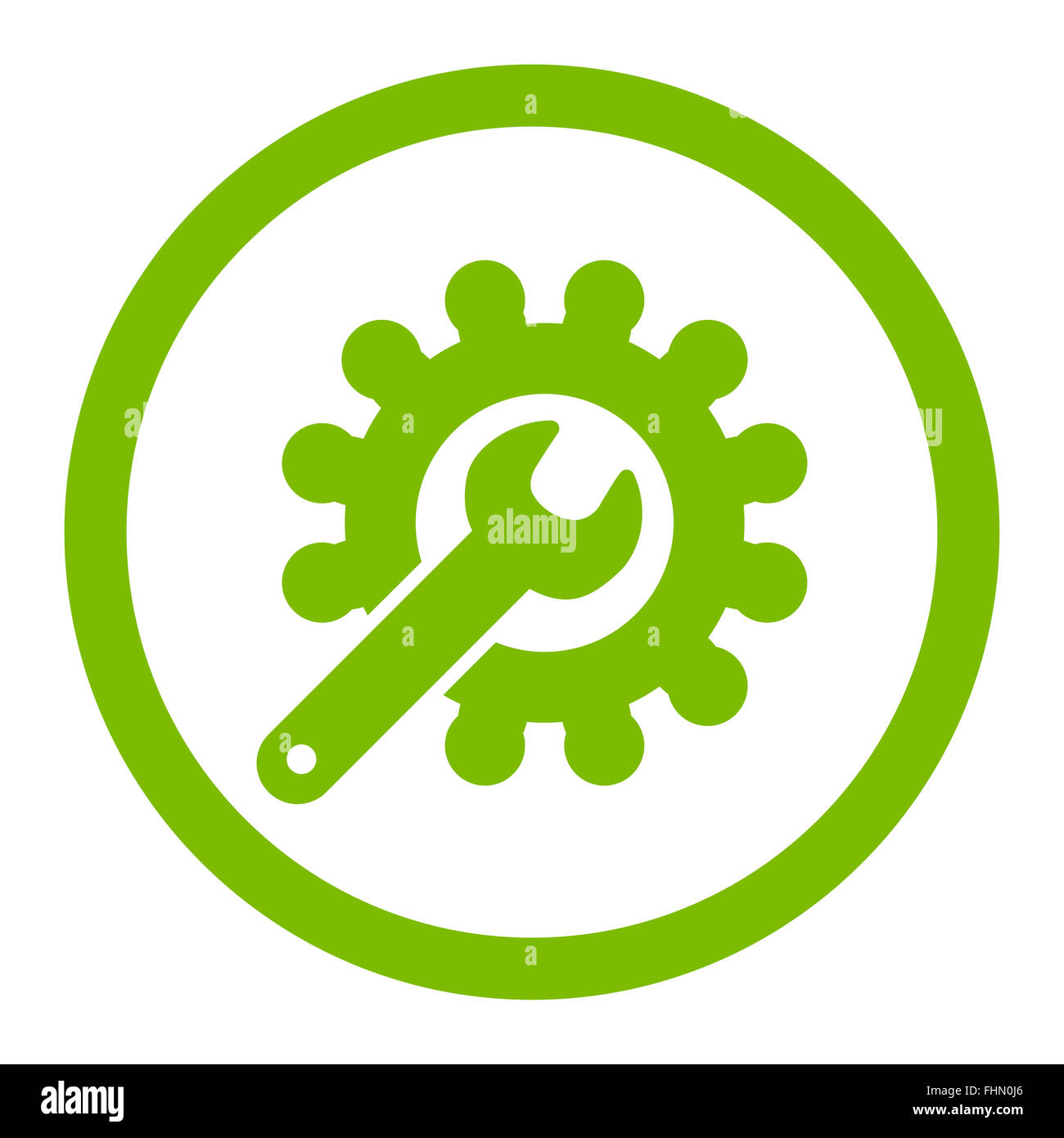 Customization flat eco green color rounded glyph icon Stock Photo - Alamy