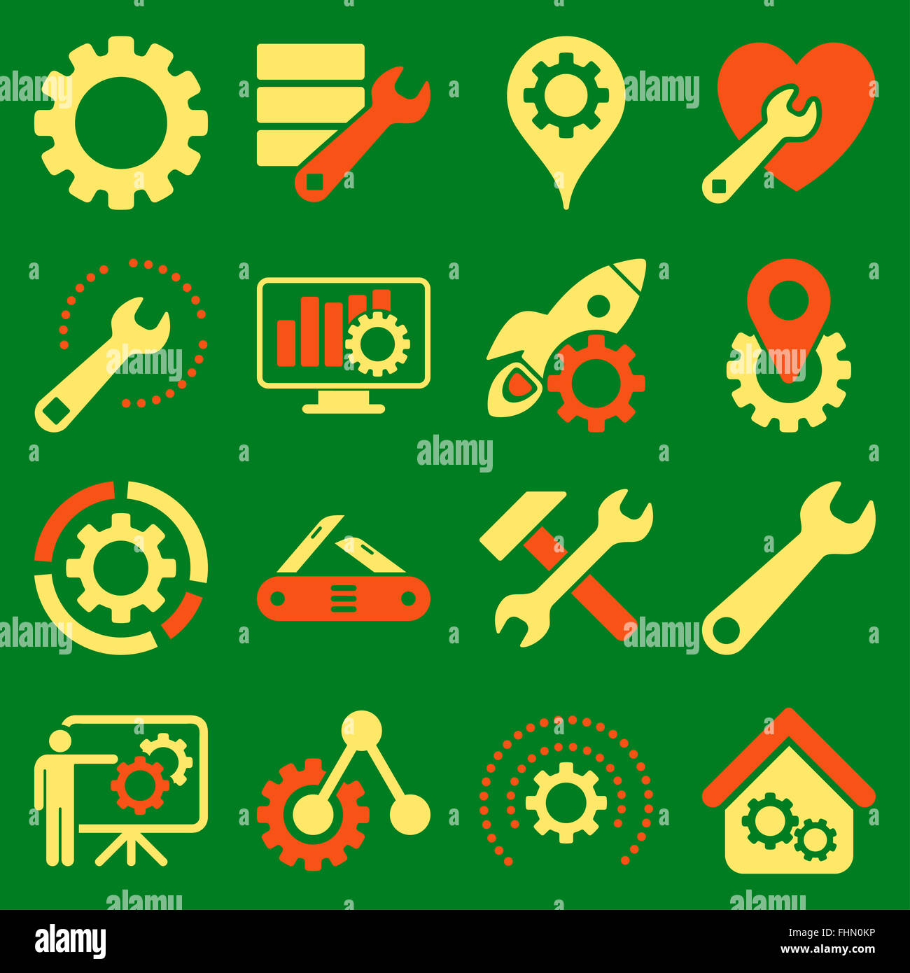 Options and service tools icon set Stock Photo - Alamy