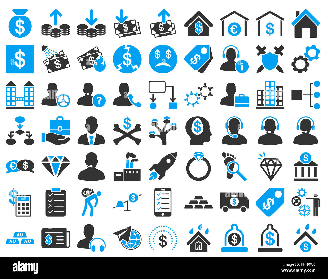 Commerce Icon Set Stock Photo - Alamy
