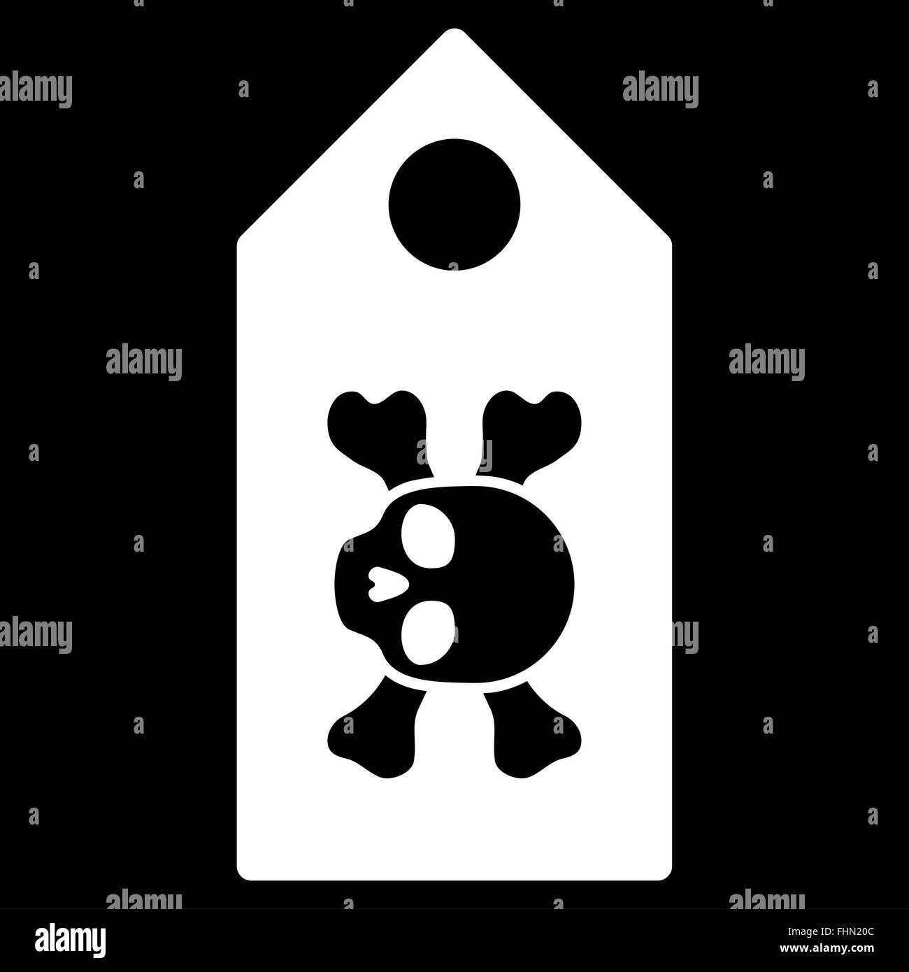 Death Label Icon Stock Photo - Alamy