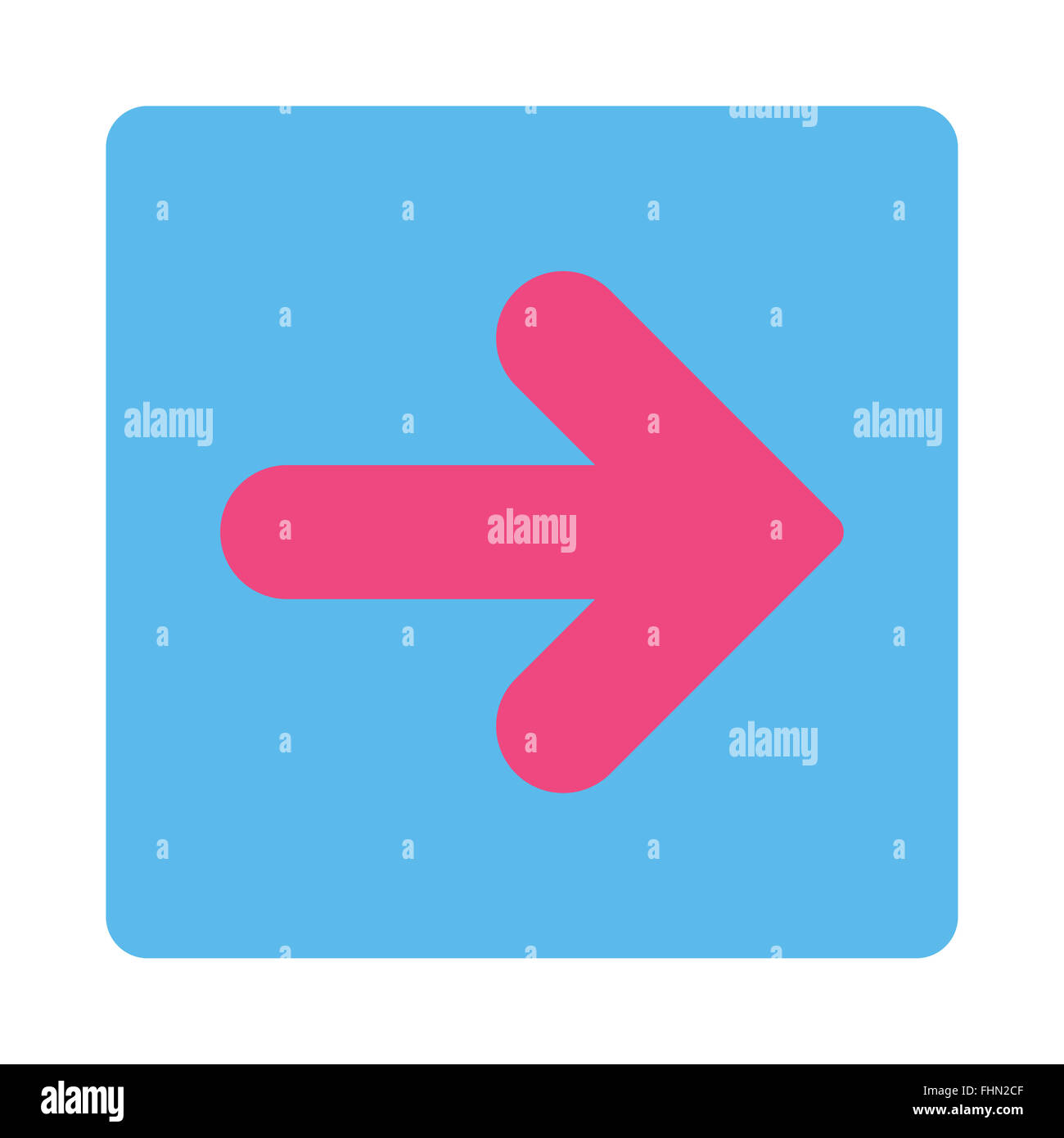 Arrow Right flat pink and blue colors rounded button Stock Photo - Alamy