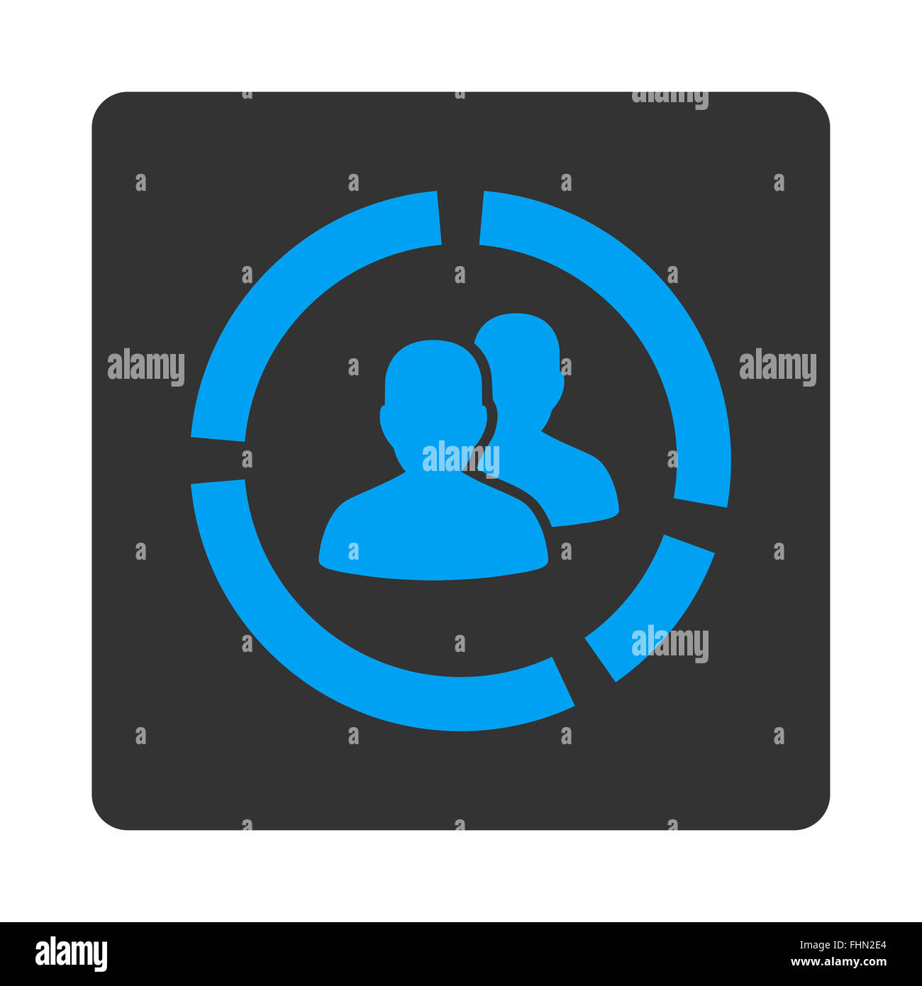 Demography Diagram Icon Stock Photo - Alamy