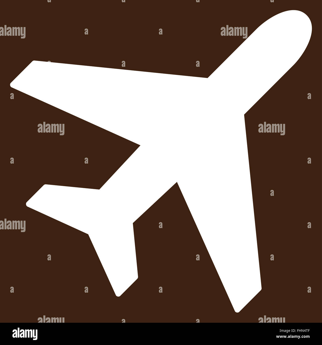 Plane Flat Icon Stock Photo - Alamy