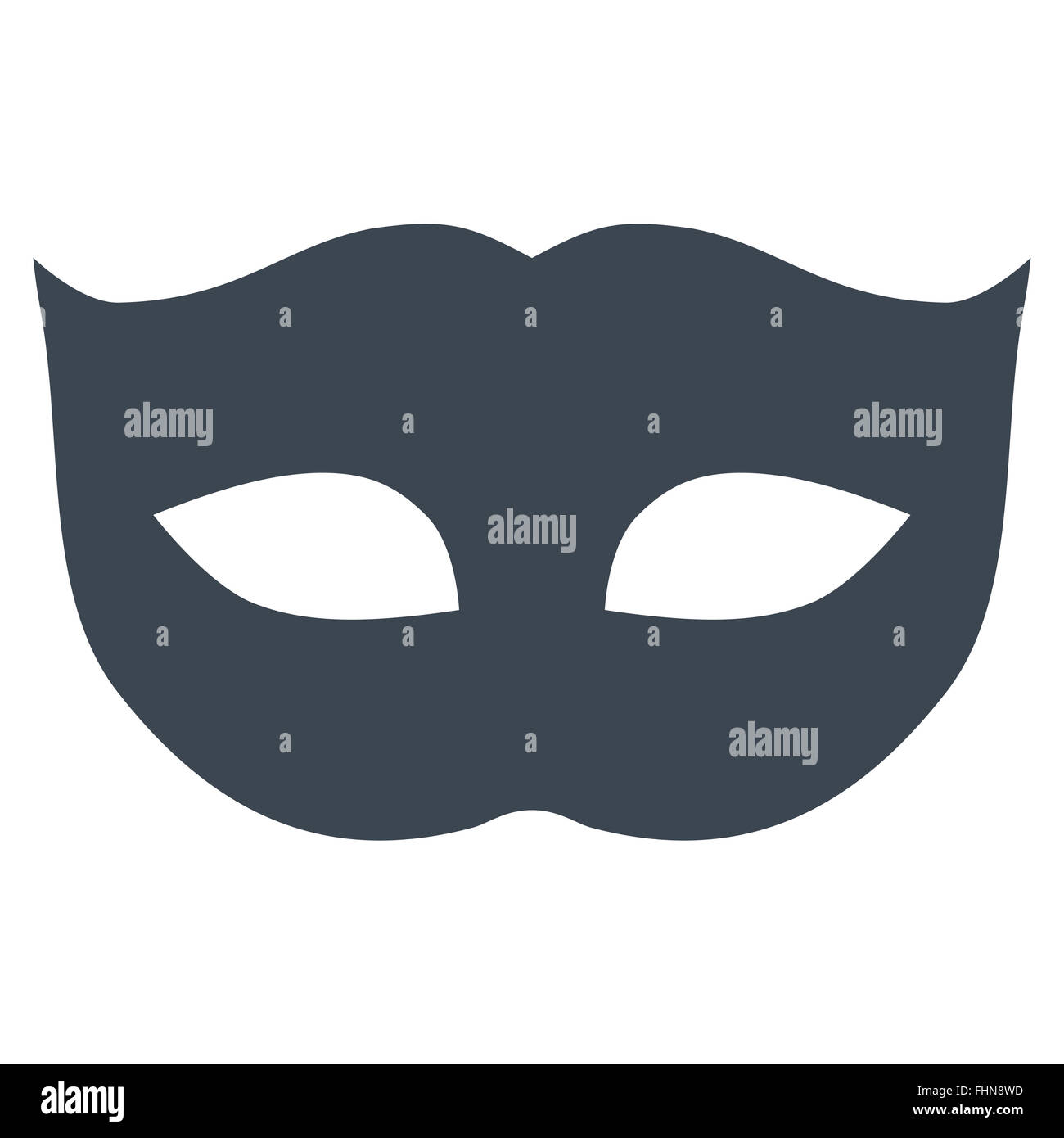 Privacy Mask flat smooth blue color icon Stock Photo - Alamy