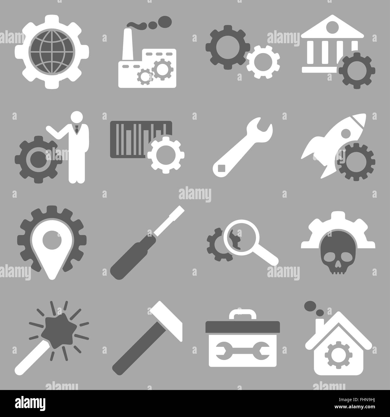 Options and service tools icon set Stock Photo - Alamy