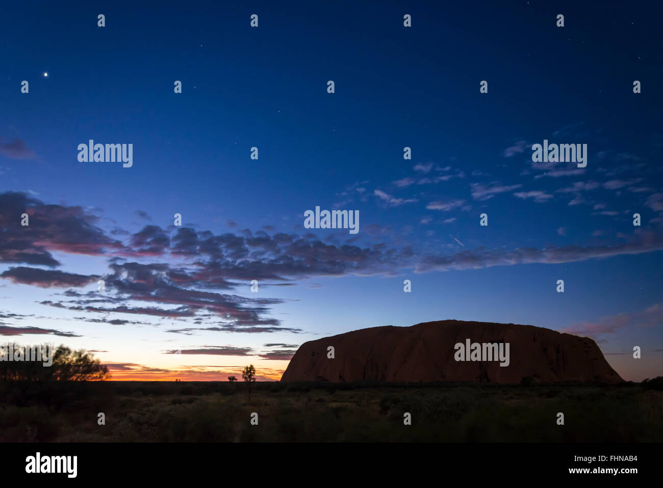 Uluru / Ayers Rock at Sunrise, Northern Territory, Australia Stock