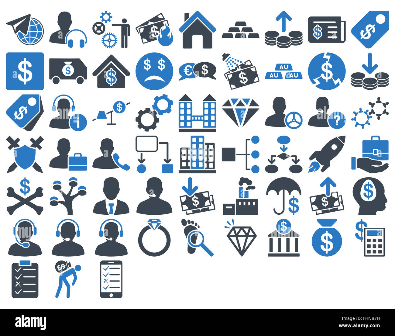 Commerce Icon Set Stock Photo - Alamy