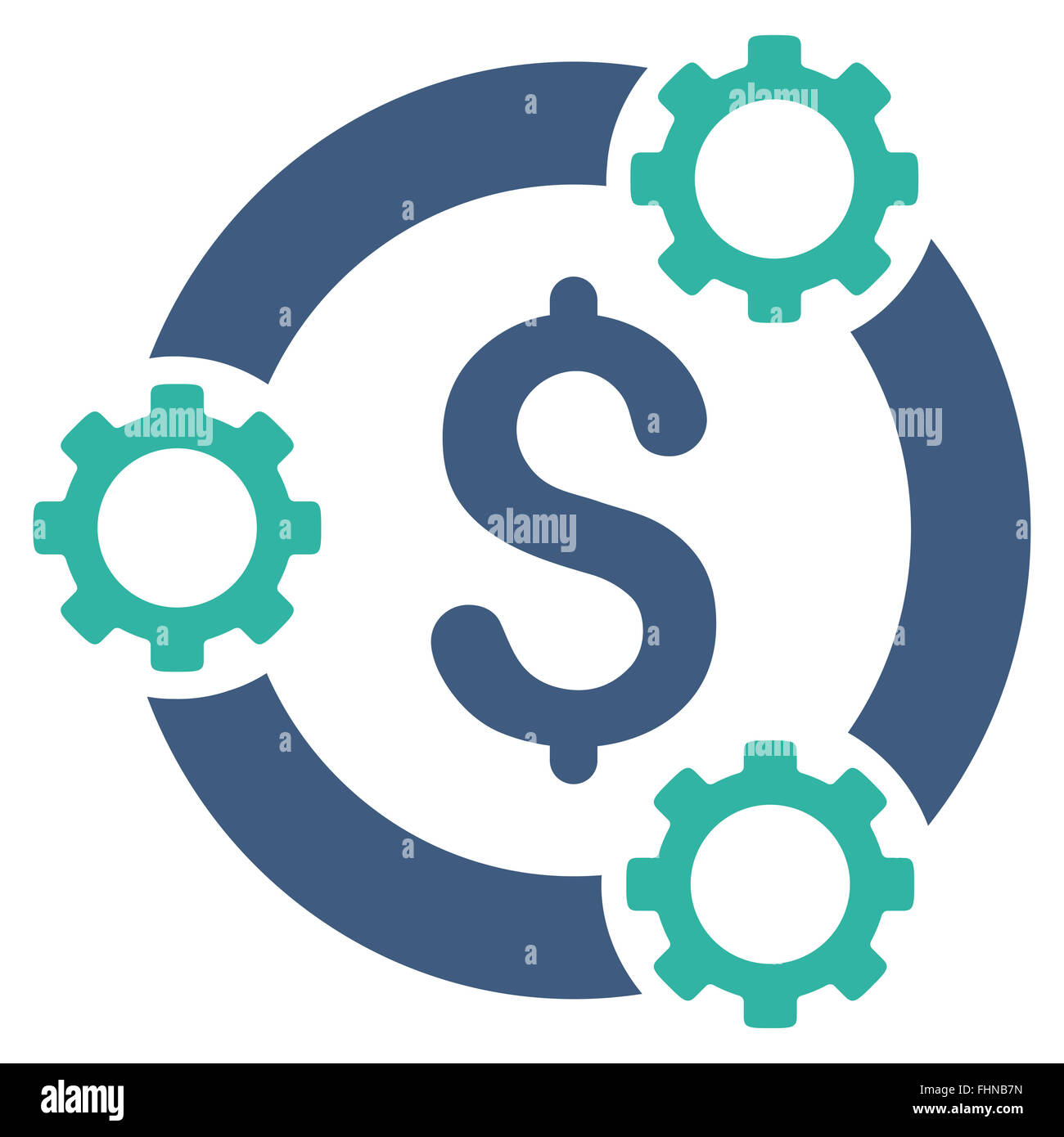 Teamwork Flat Icon Stock Photo - Alamy