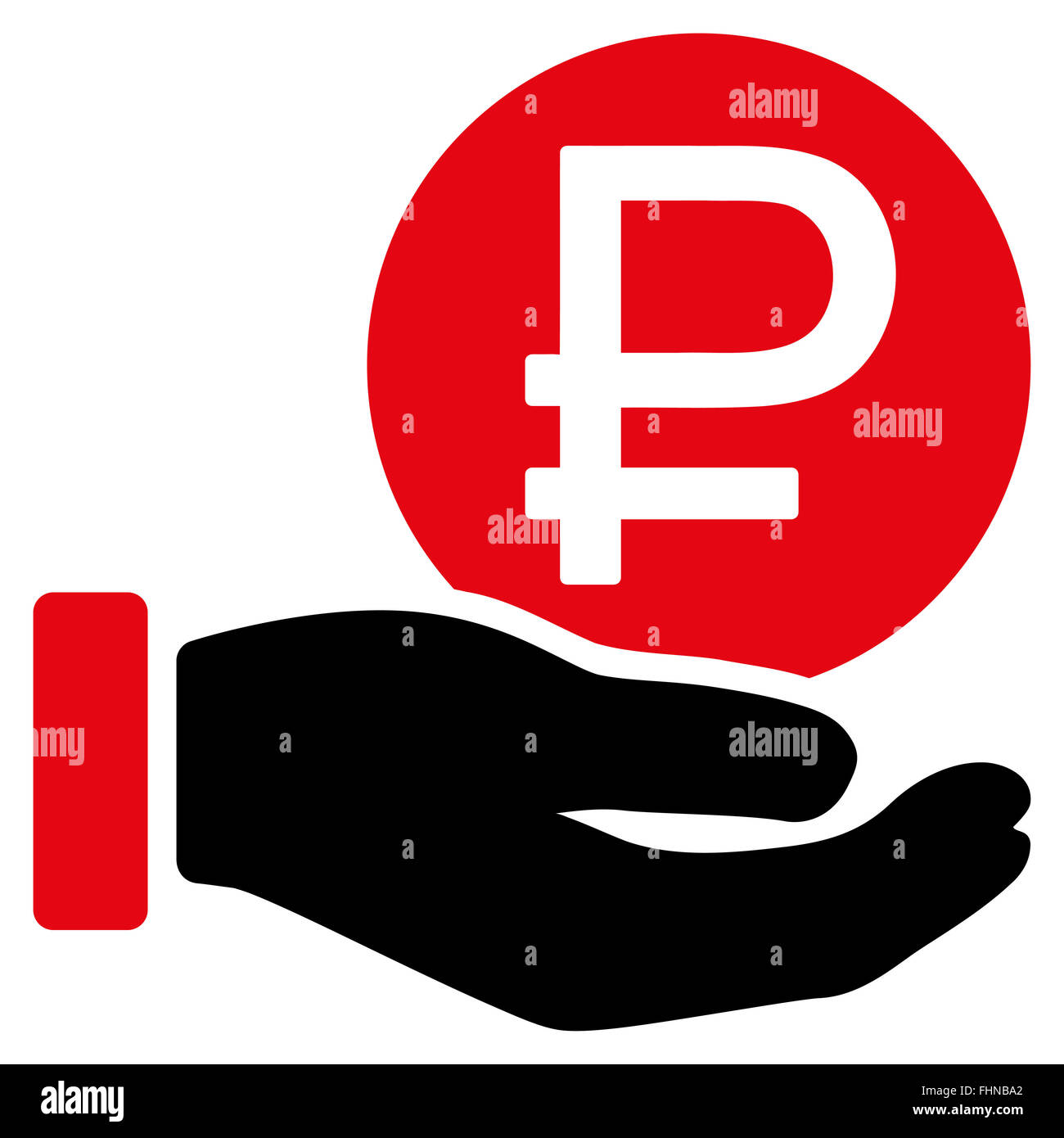 Rouble Coin Payment Icon Stock Photo - Alamy