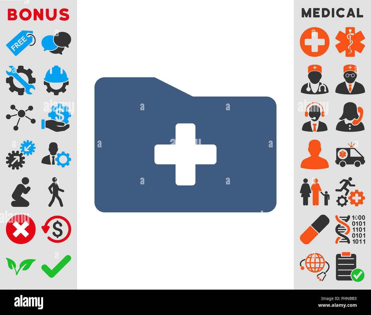 Medical Folder Icon Stock Photo - Alamy