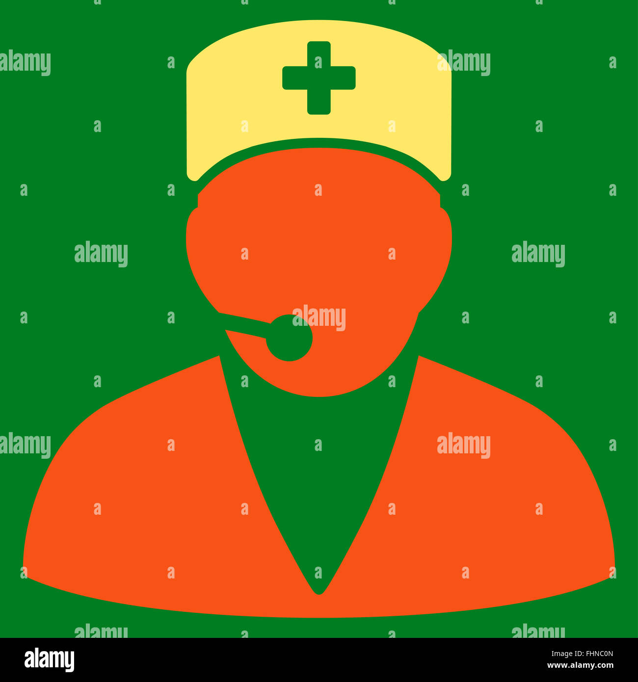Medical Operator Icon Stock Photo - Alamy