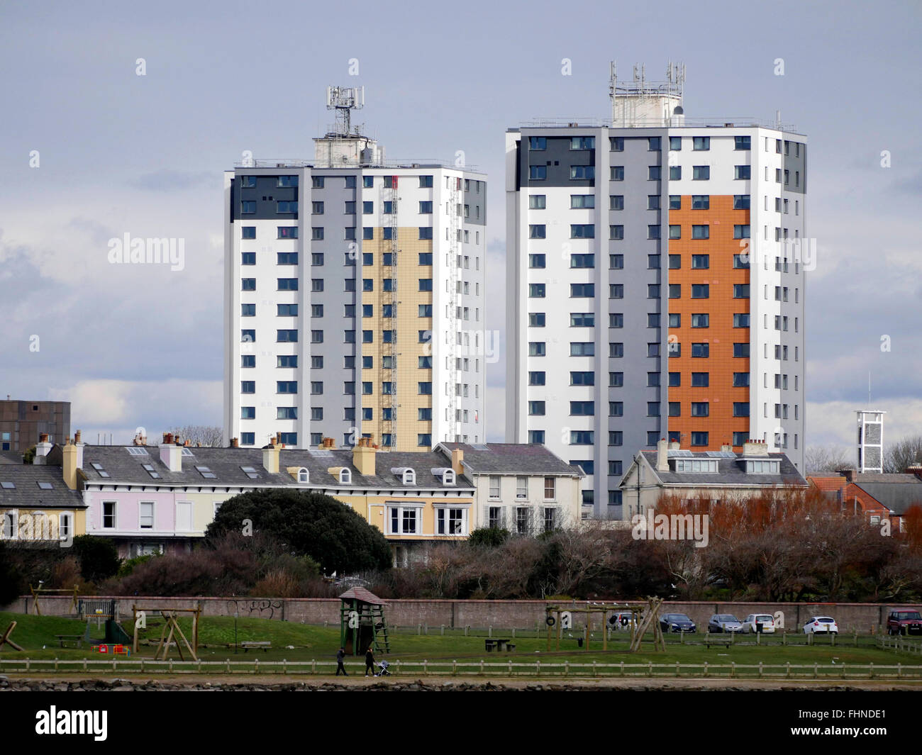 Lakeside housing and flats at Crosby,Merseyside,UK Stock Photo Alamy