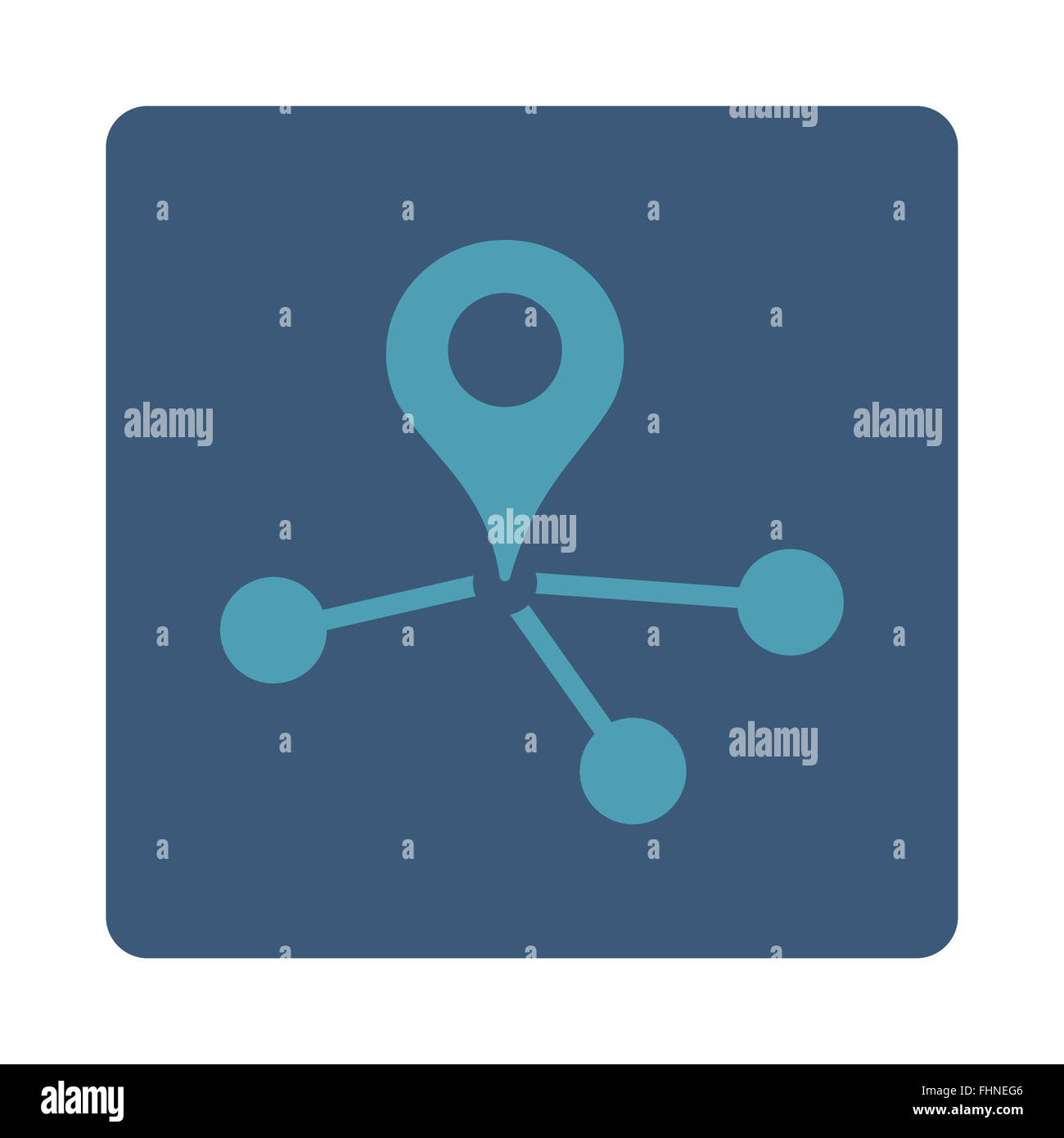 Geo Network Icon Stock Photo - Alamy