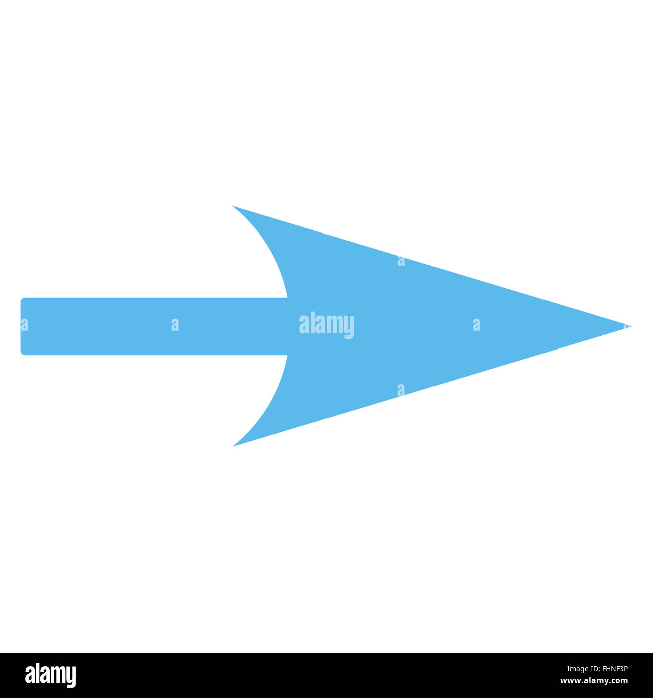 Arrow Axis X flat blue color icon Stock Photo - Alamy
