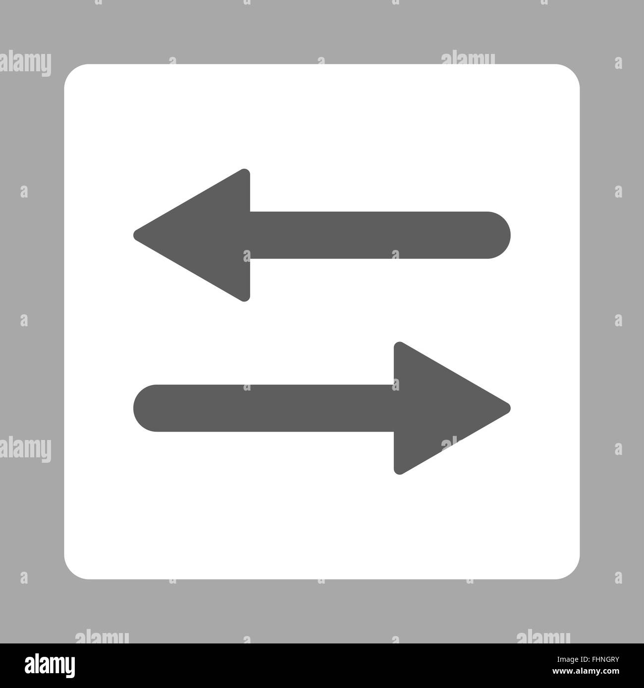 Arrows Exchange Horizontal flat dark gray and white colors rounded ...