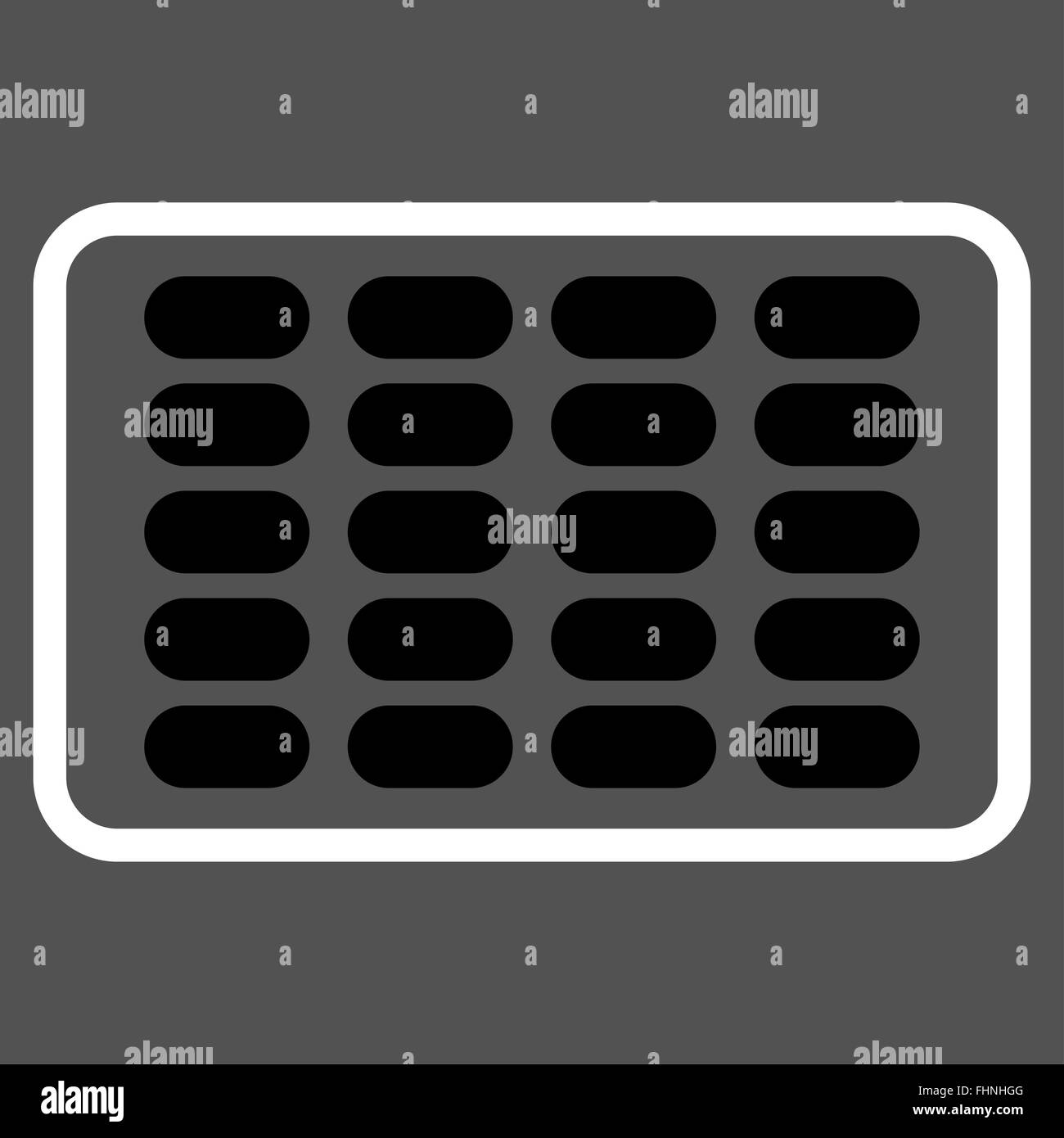 Blister Flat Icon Stock Photo - Alamy