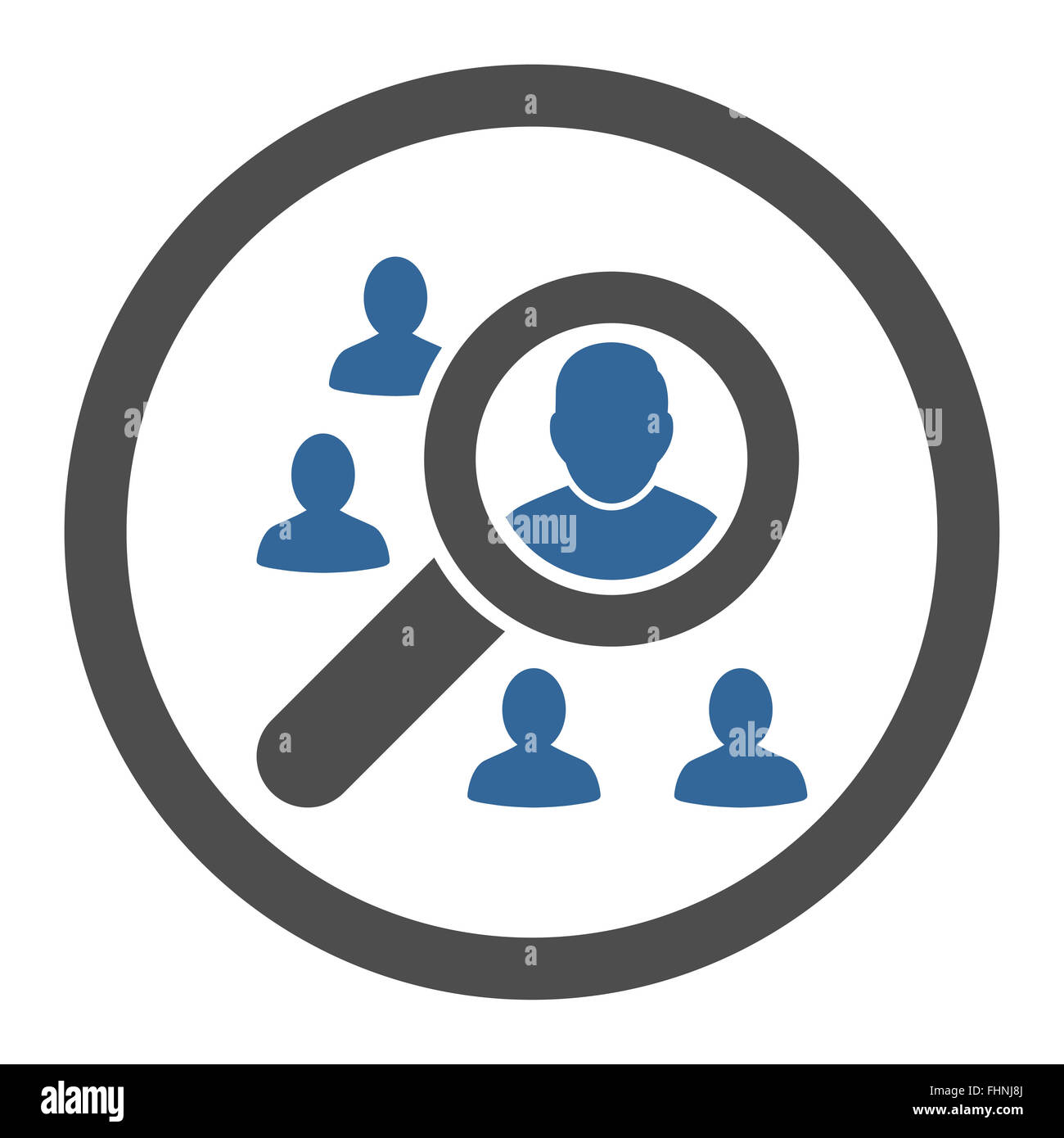 Marketing flat cobalt and gray colors rounded vector icon Stock Photo ...