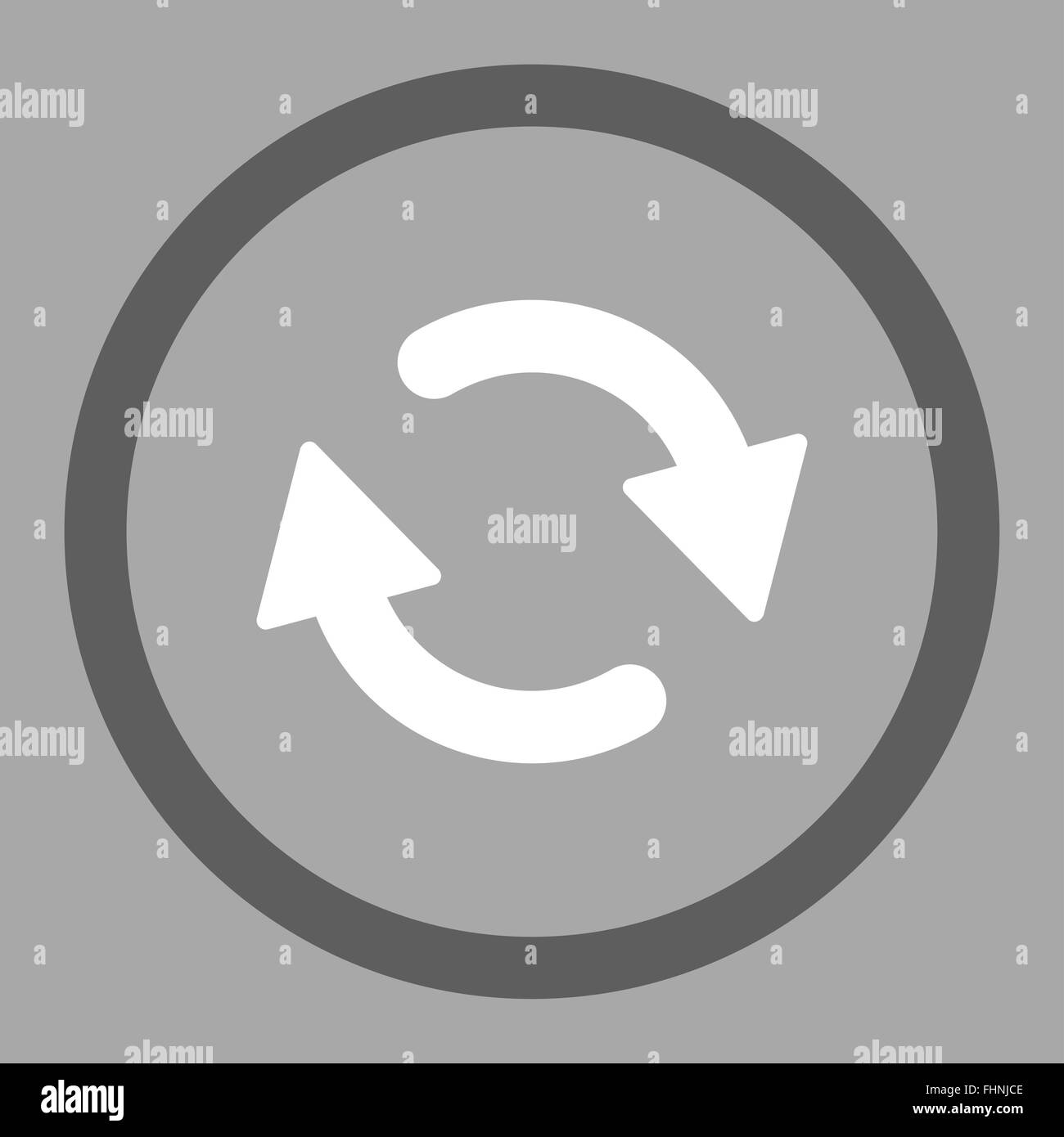 Refresh flat dark gray and white colors rounded vector icon Stock Photo ...