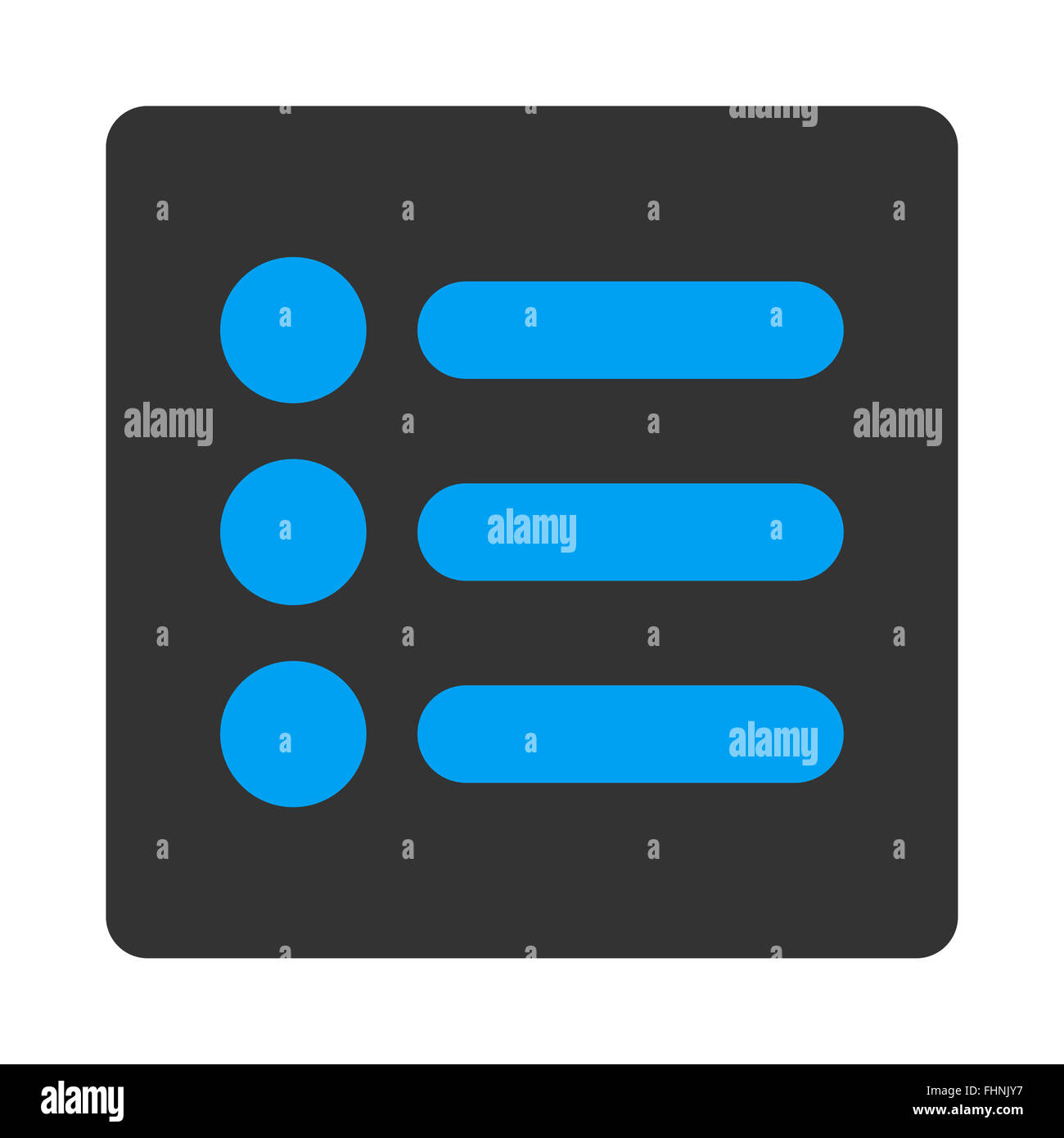 Items flat blue and gray colors rounded button Stock Photo - Alamy