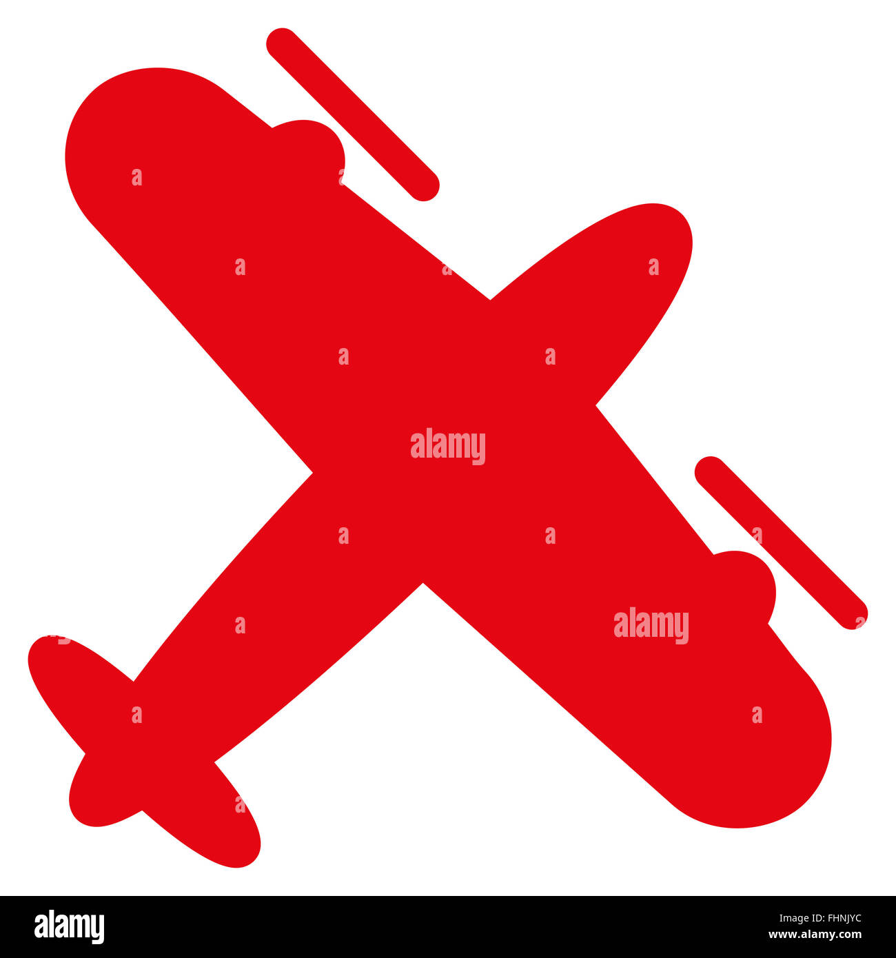 Propeller Aircraft Flat Icon Stock Photo - Alamy
