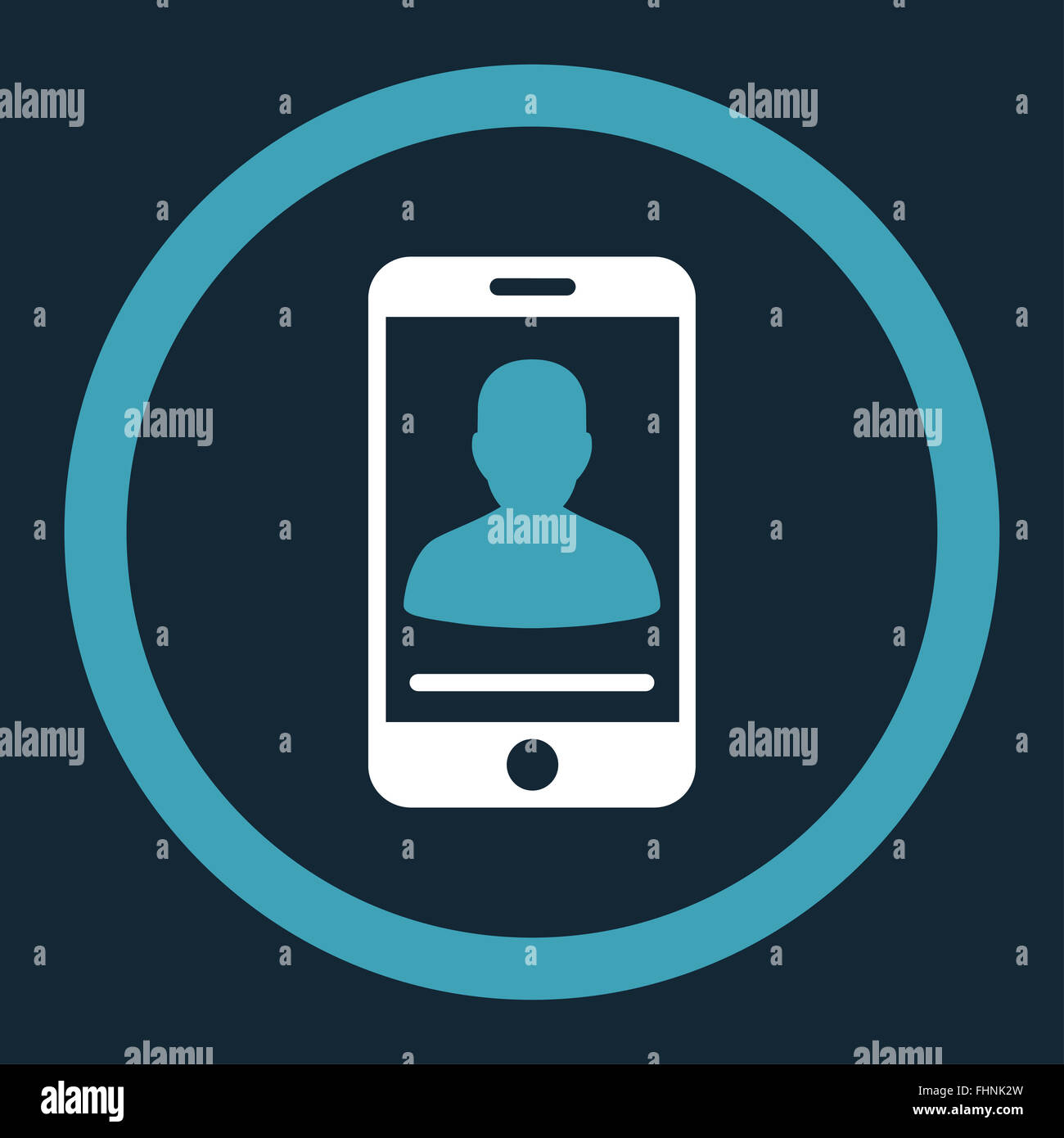 Mobile Contact Rounded Vector Icon Stock Photo Alamy