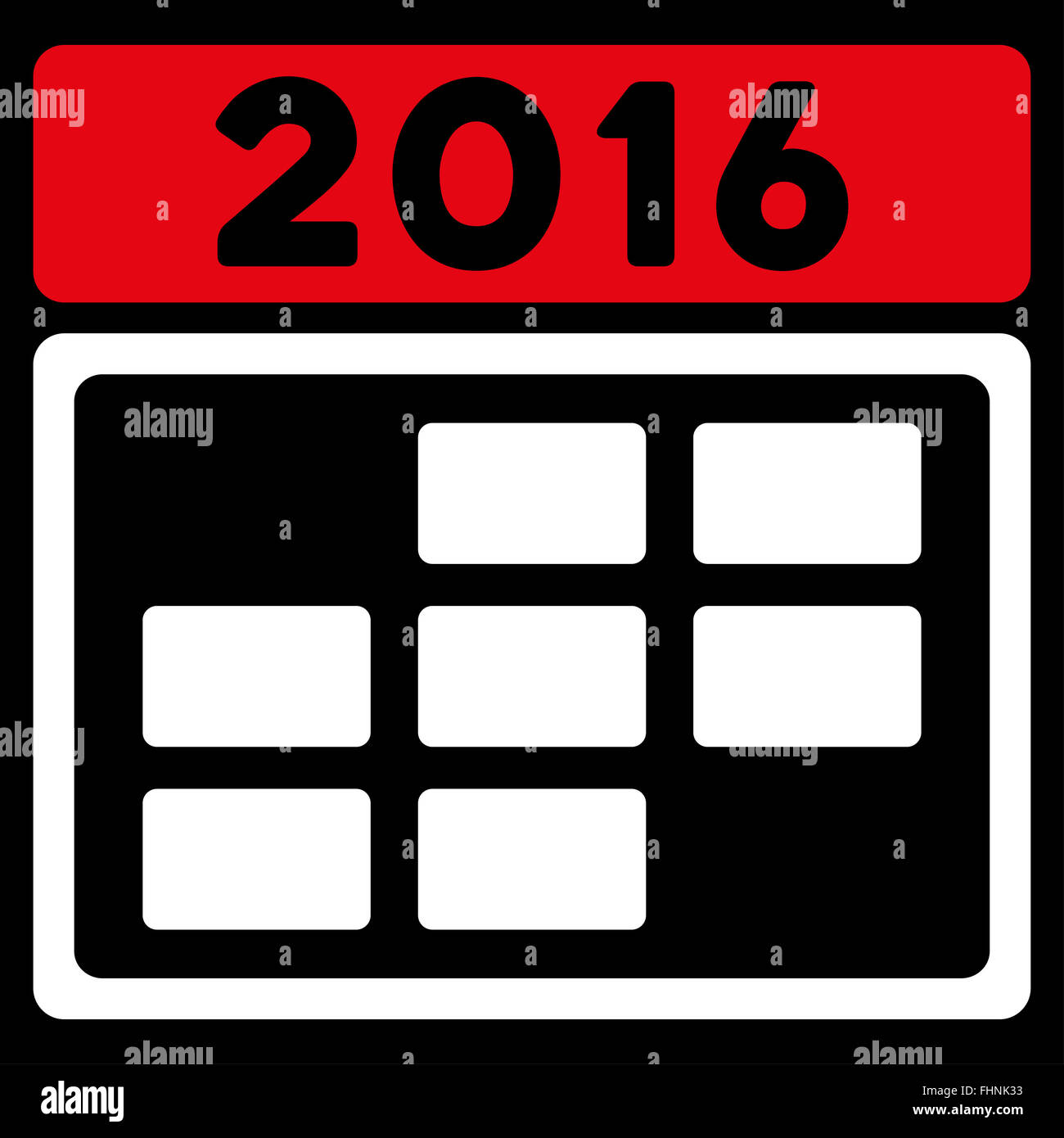2016 Organizer Grid Icon Stock Photo - Alamy