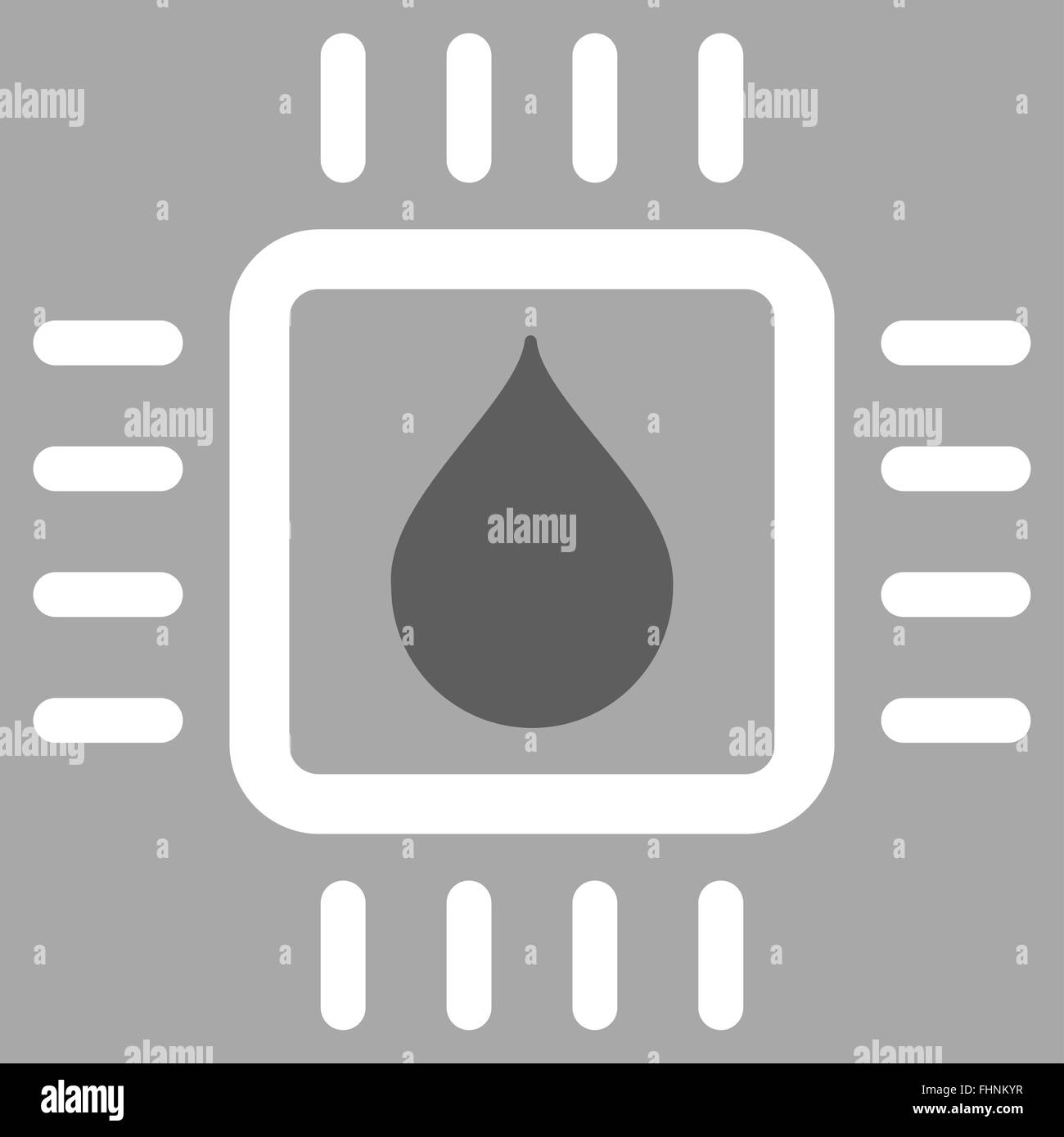 Drop Analysis Chip Vector Icon Stock Photo - Alamy