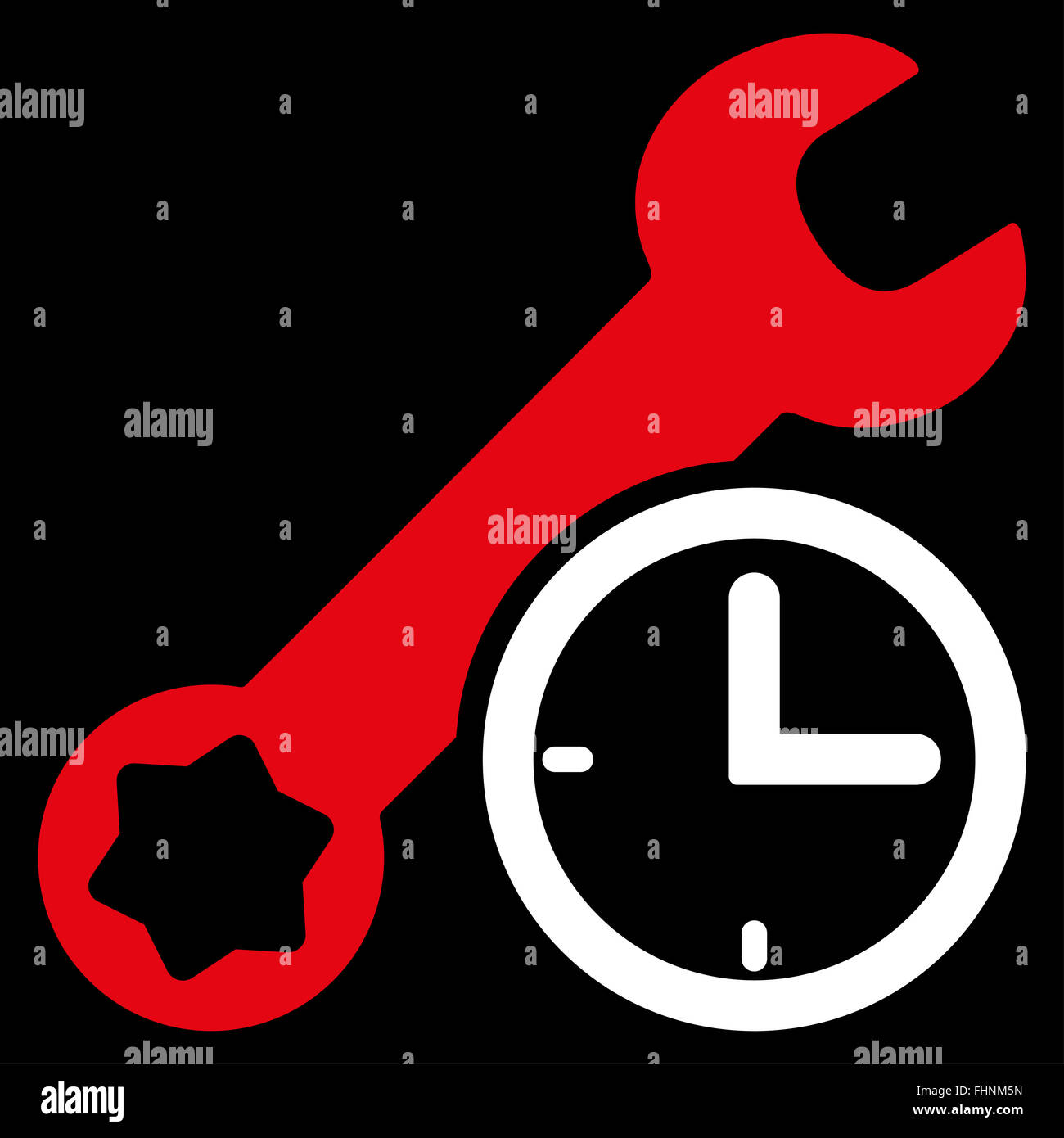 Service Time Icon Stock Photo - Alamy