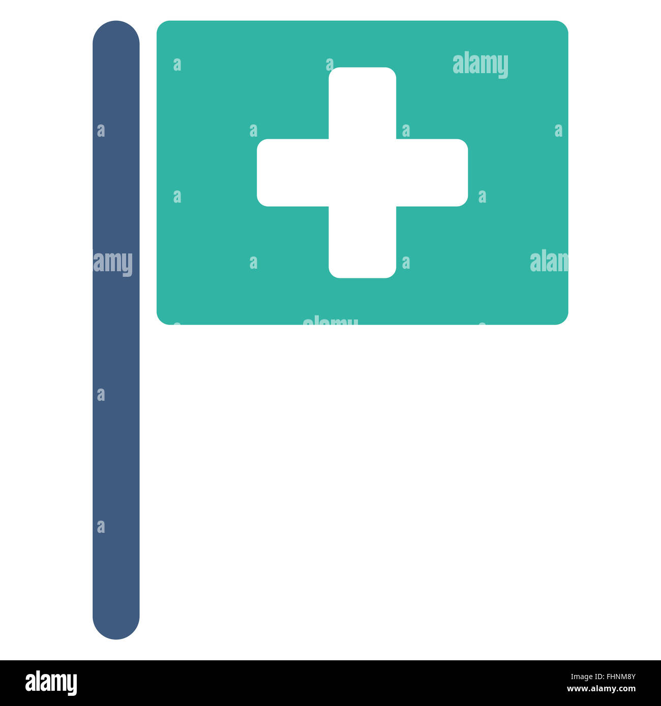 Hospital Flag Icon Stock Photo Alamy