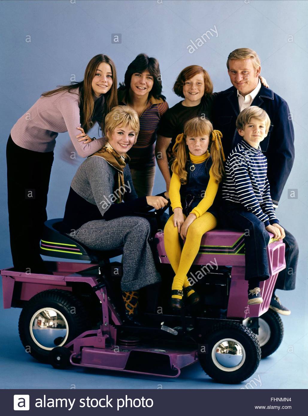 Susan Dey David Cassidy Danny Bonaduce Dave Madden Shirley Jones Suzanne Crough Brian Forster The Partridge Family 1970 Stock Photo Alamy