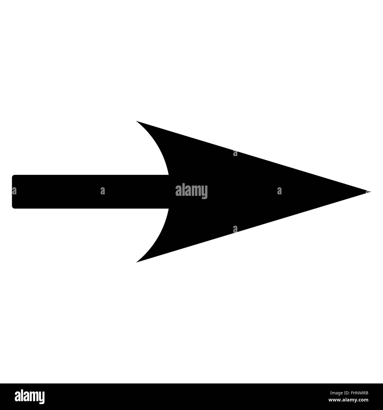 Arrow Axis X flat black color icon Stock Photo - Alamy