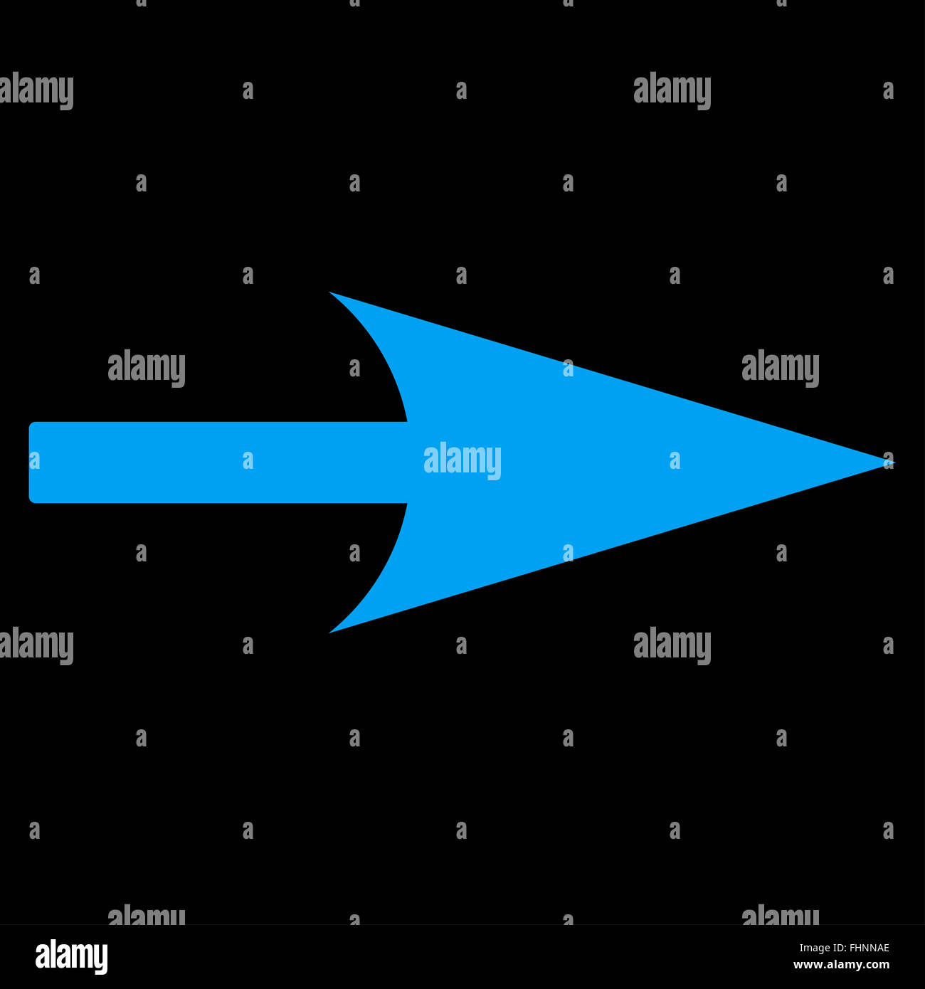Arrow Axis X flat blue color icon Stock Photo - Alamy