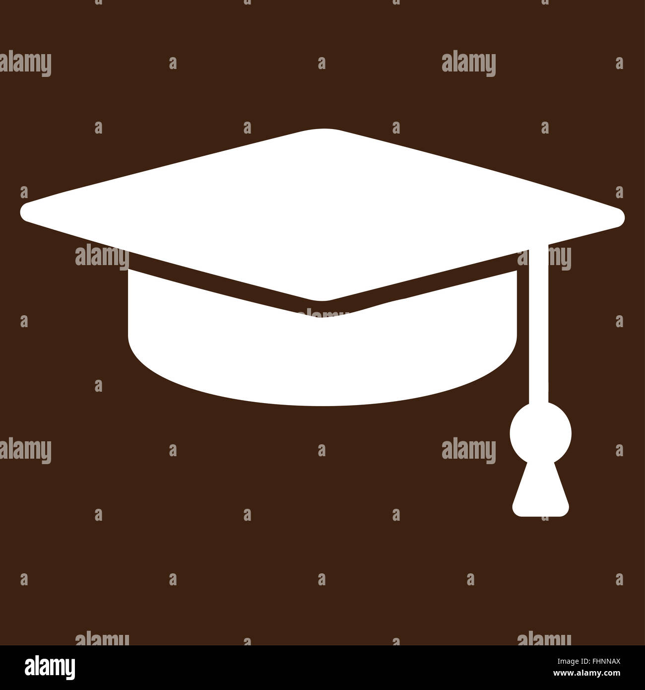 Graduation Cap Icon Stock Photo - Alamy