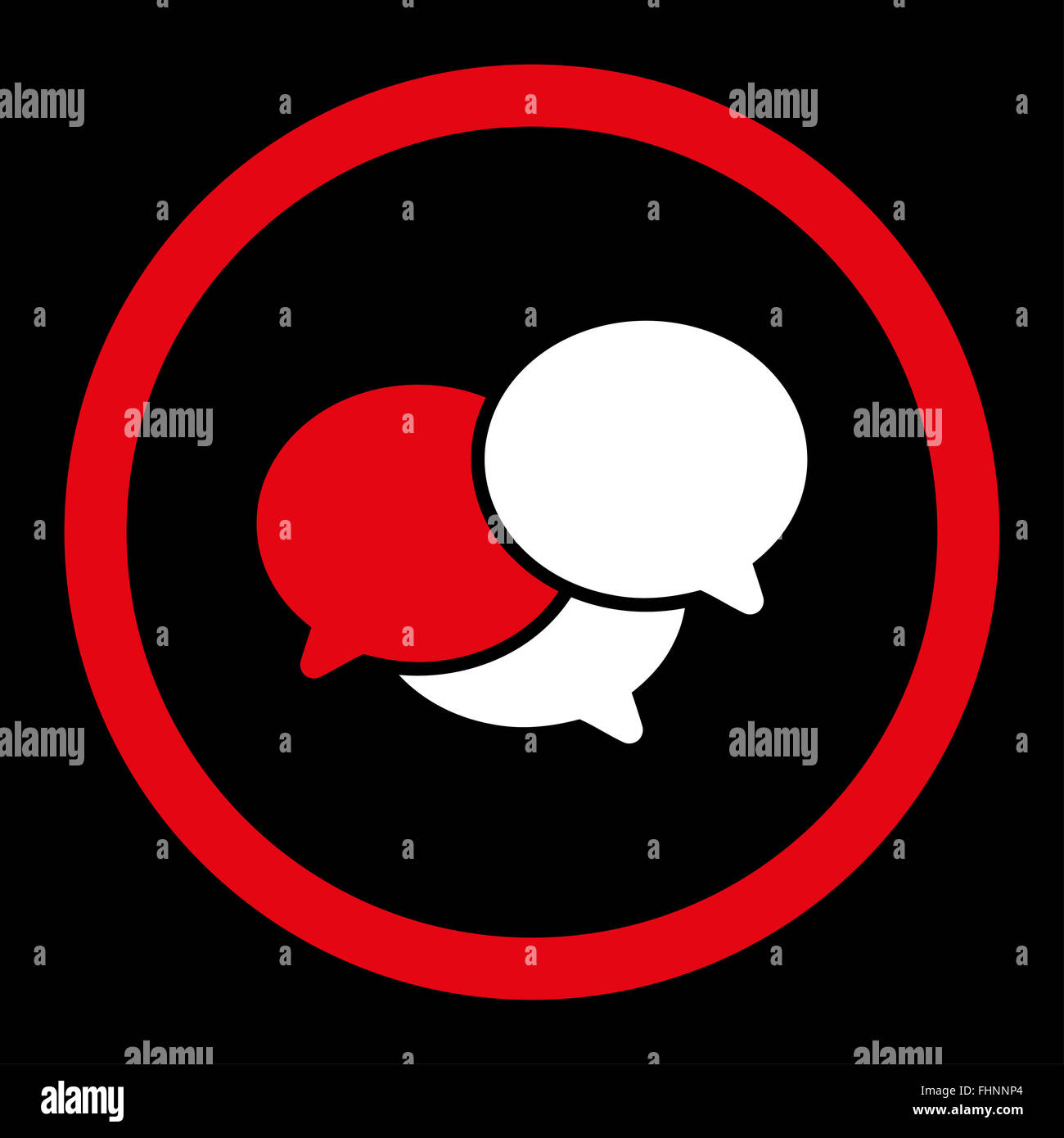 Webinar flat red and white colors rounded vector icon Stock Photo - Alamy