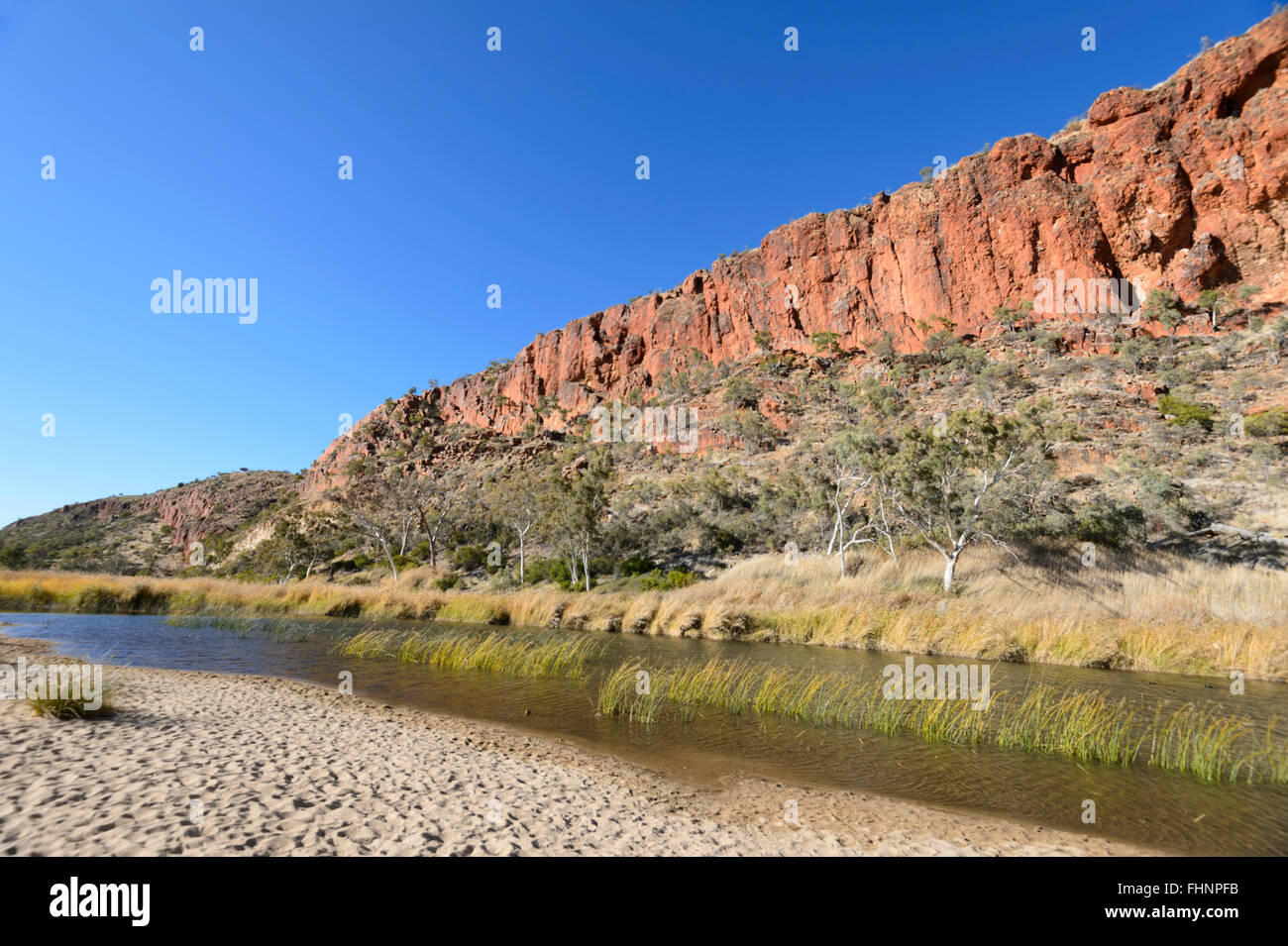 Glen Helen Gorge, West MacDonnell Ranges, Northern Territory, NT, Australia Stock Photo