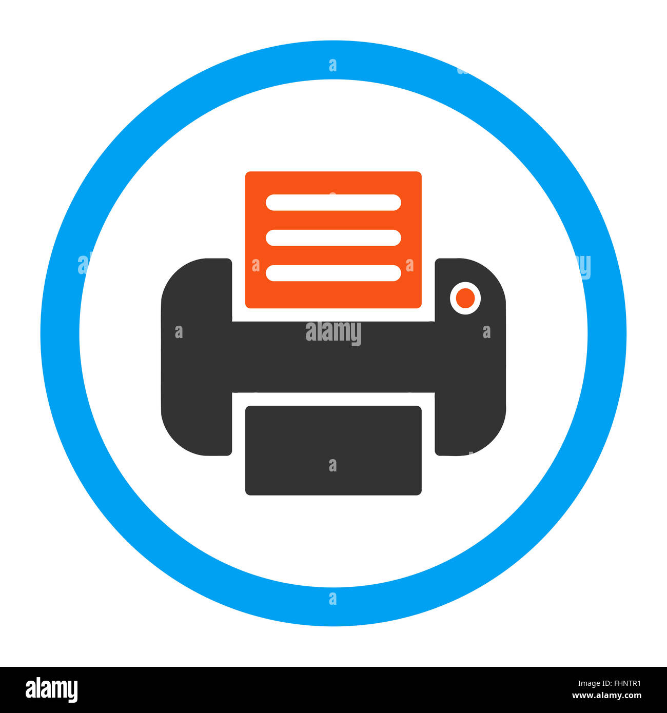 Print Rounded Vector Icon Stock Photo - Alamy