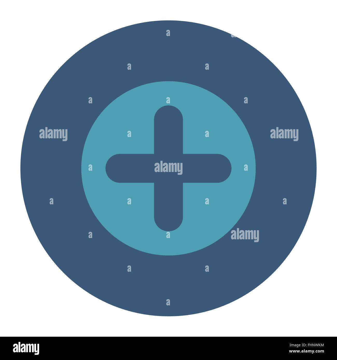 Create flat cyan and blue colors round button Stock Photo - Alamy