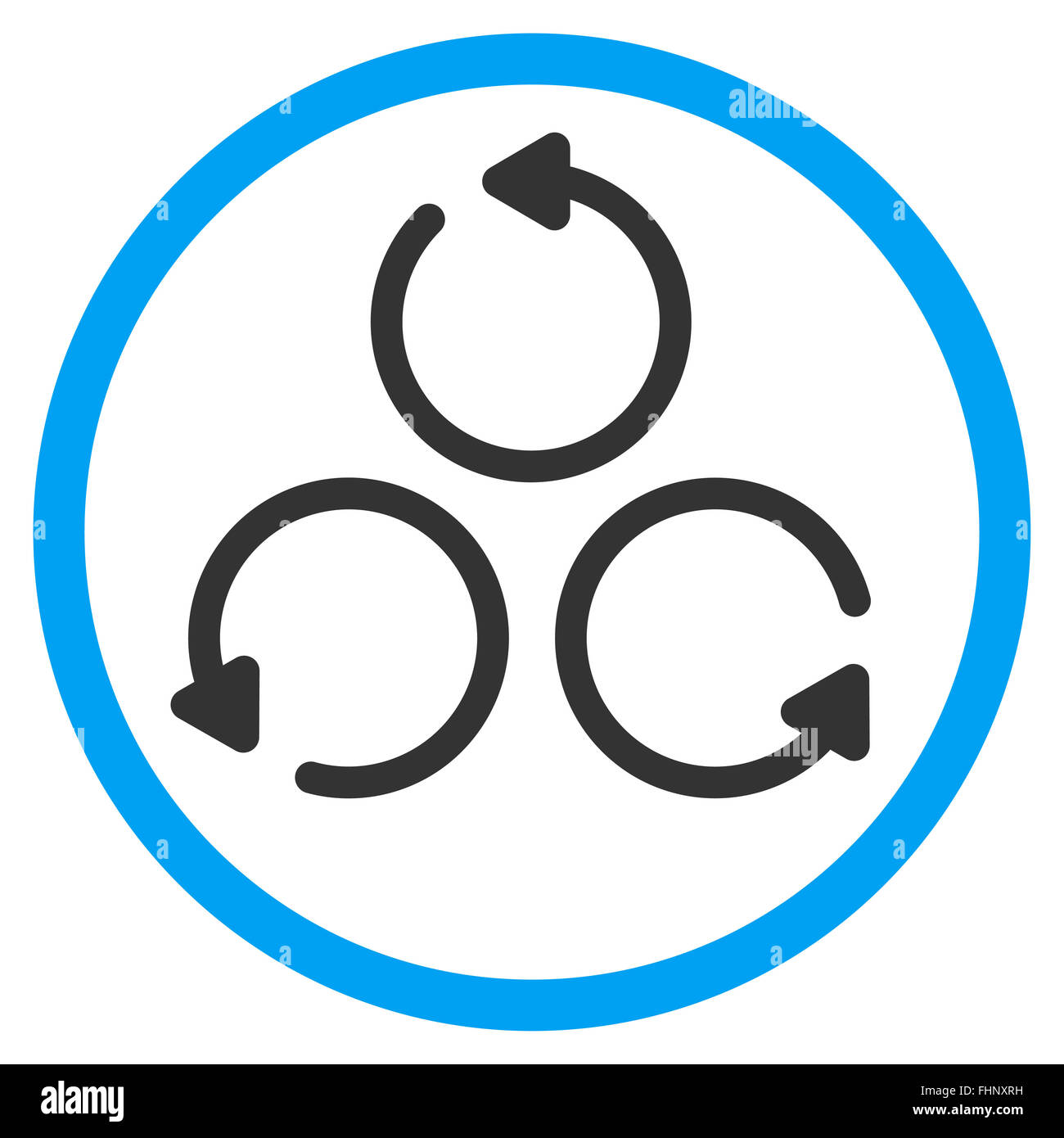 Rotation Rounded Icon Stock Photo - Alamy