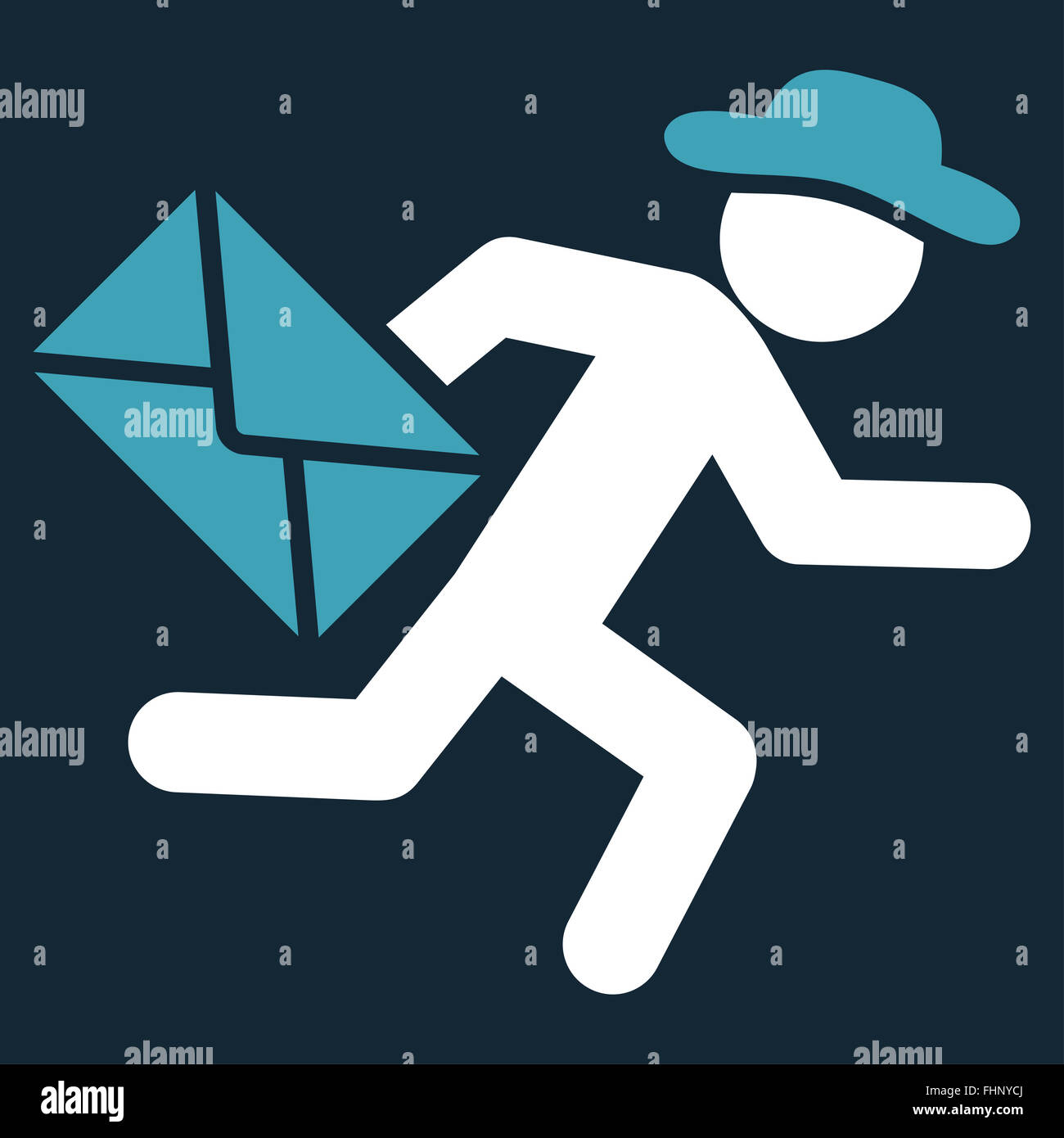 Spy Mail Courier Icon Stock Photo - Alamy