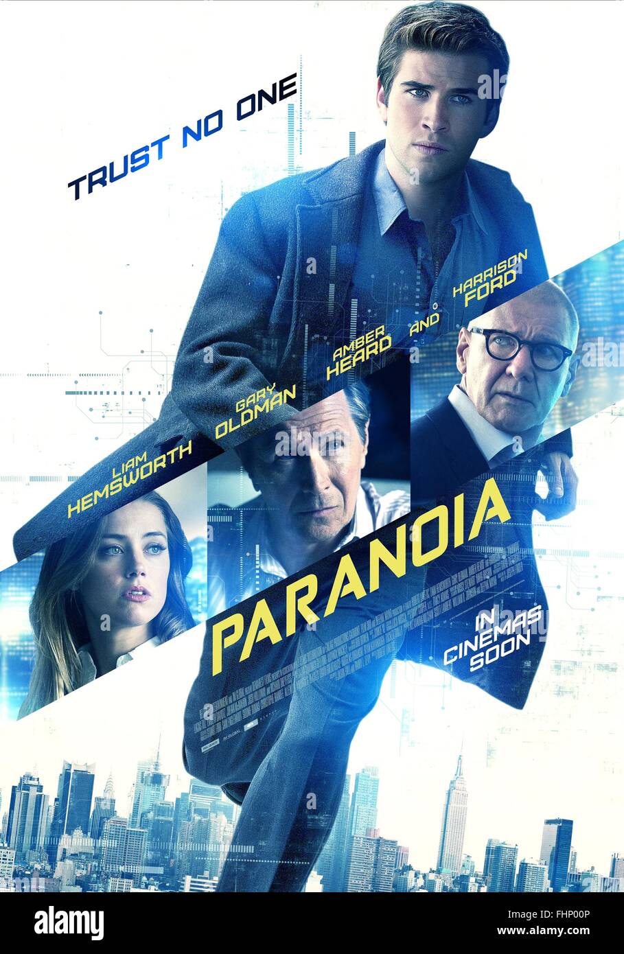 Liam Hemsworth Amber Heard Gary Oldman Harrison Ford Poster Stock Photo Alamy