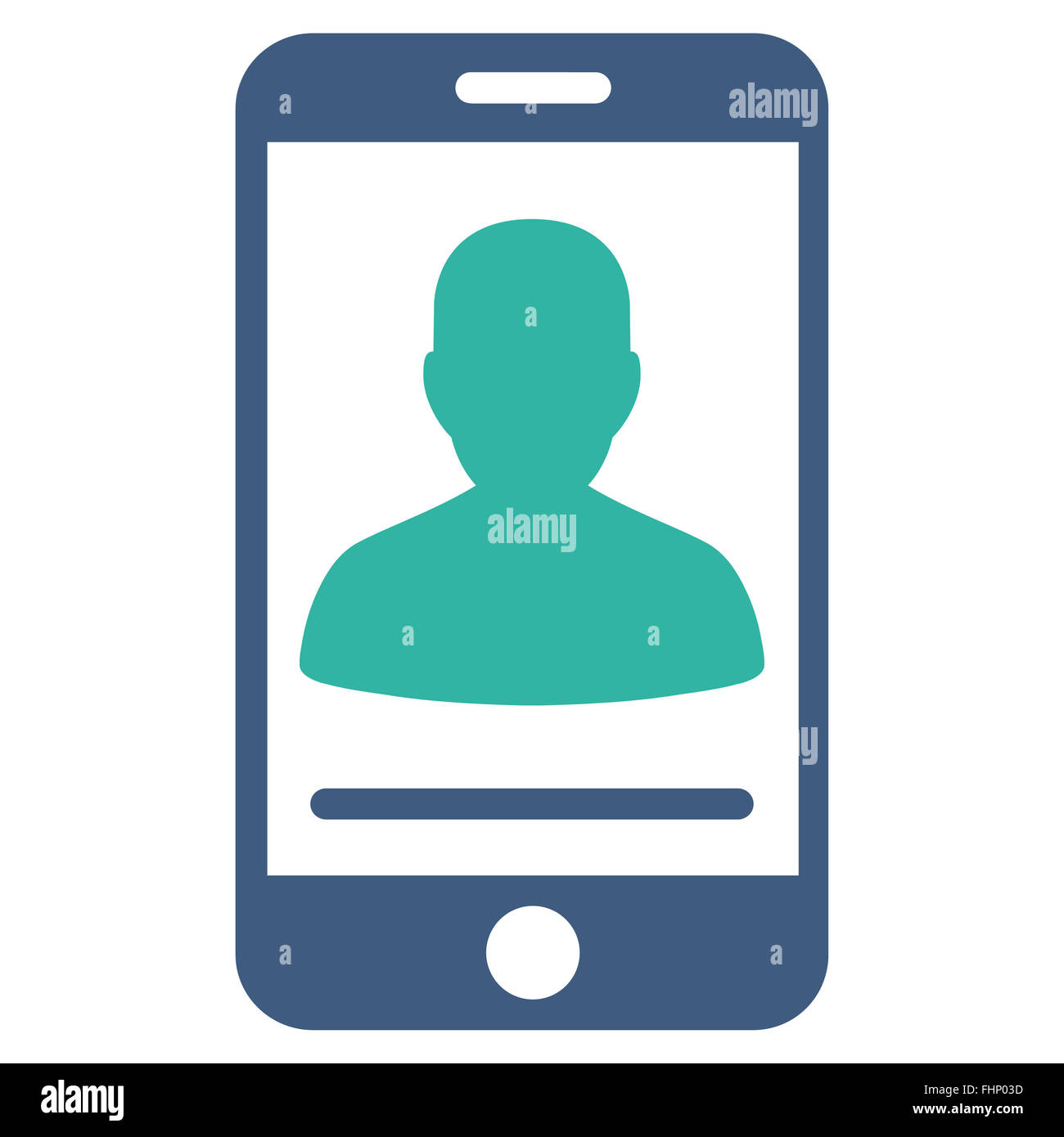 Mobile Contact Icon Stock Photo Alamy