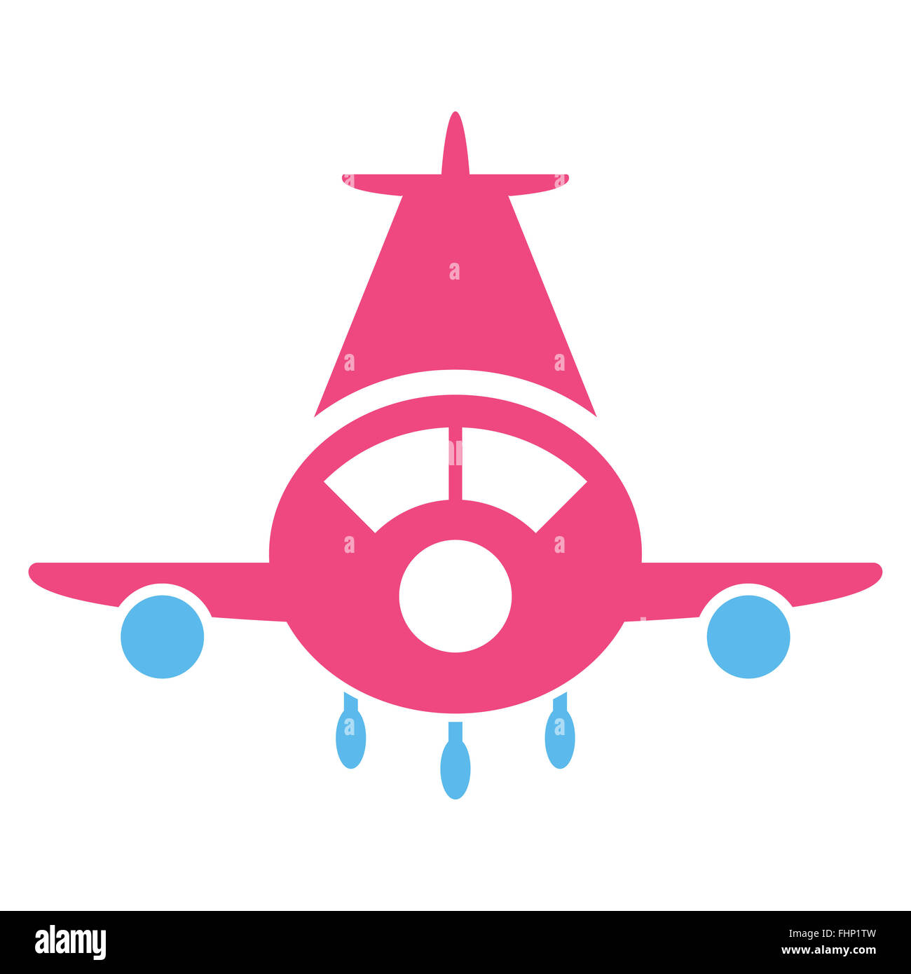 Cargo Plane Flat Icon Stock Photo - Alamy