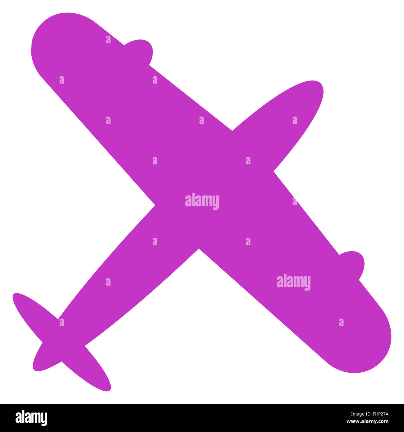 Aeroplane Flat Icon Stock Photo - Alamy
