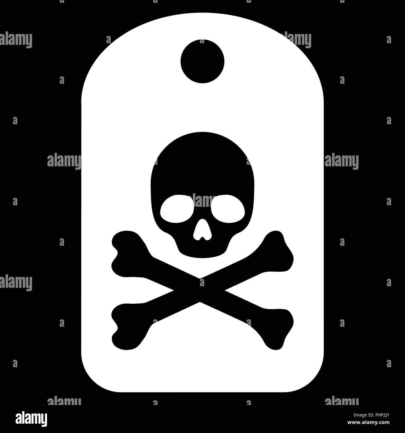 Death Sticker Icon Stock Photo
