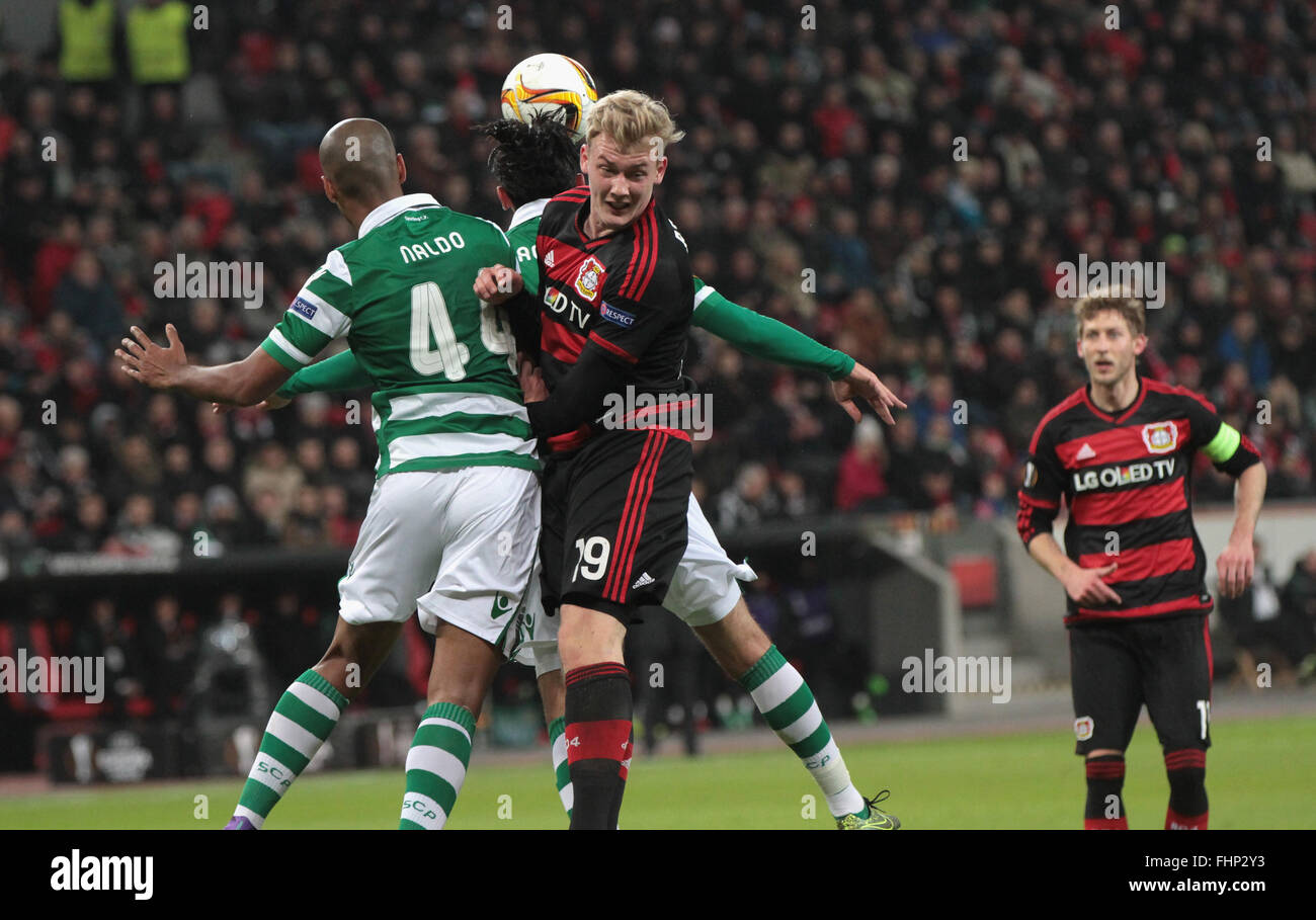 Leverkusen Germany 25th February 16 Football Uefa Europa Stock Photo Alamy